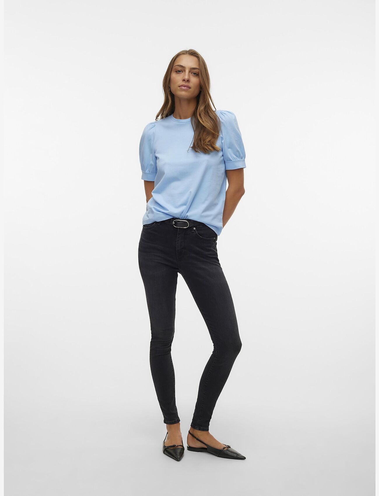Vero Moda - AWKERRY 2/4 O-NECK TOP NOOS - t-shirts - dutch canal - 4