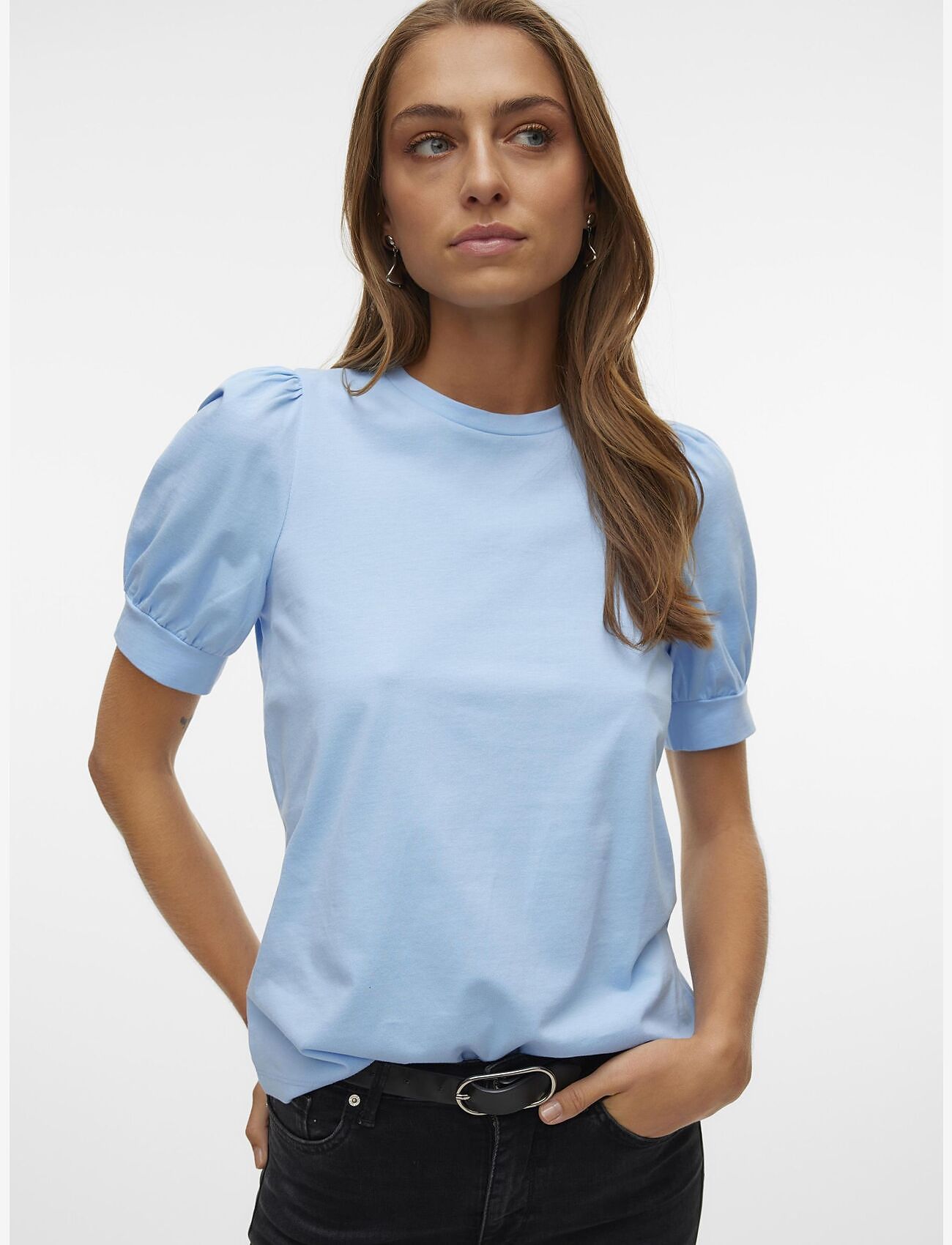 Vero Moda - AWKERRY 2/4 O-NECK TOP NOOS - t-shirts - dutch canal - 5