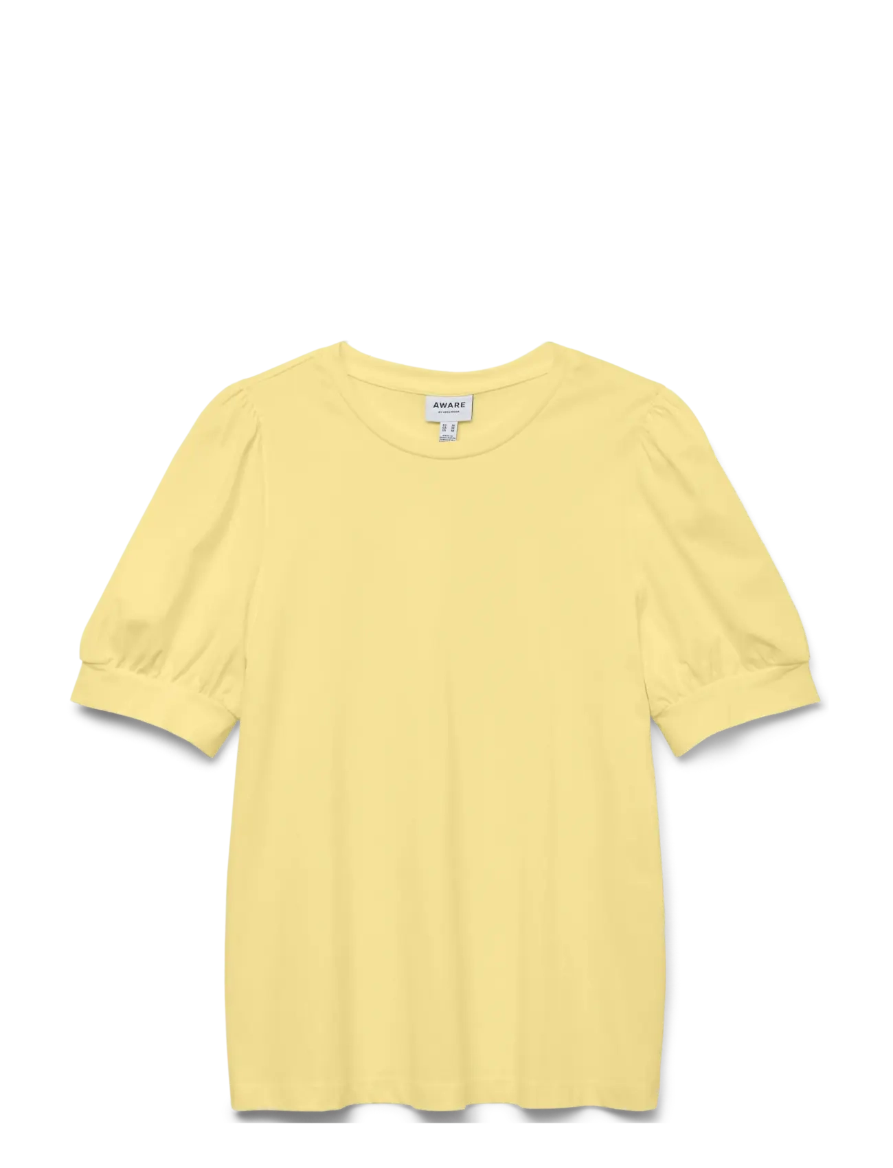 Vero Moda AWKERRY 2/4 O-NECK TOP NOOS - Kleidung - LEMON MERINGUE / yellow