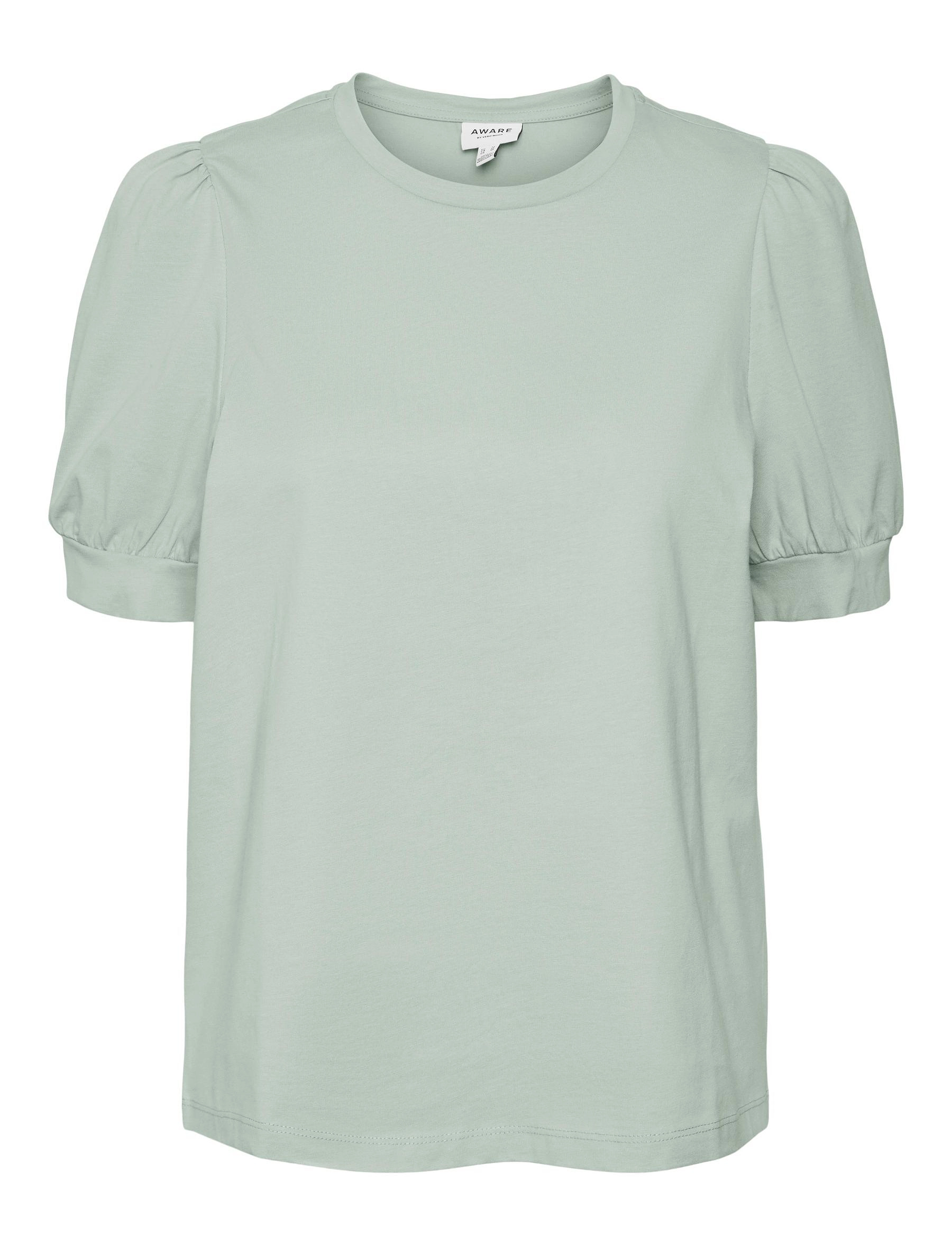 Vero Moda AWKERRY 2/4 O-NECK TOP NOOS - Inspiration - SILT GREEN / green