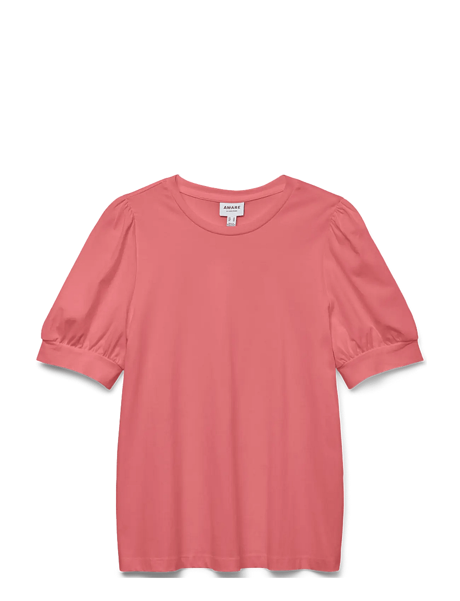 Vero Moda - AWKERRY 2/4 O-NECK TOP NOOS - t-särgid - tea rose - 1