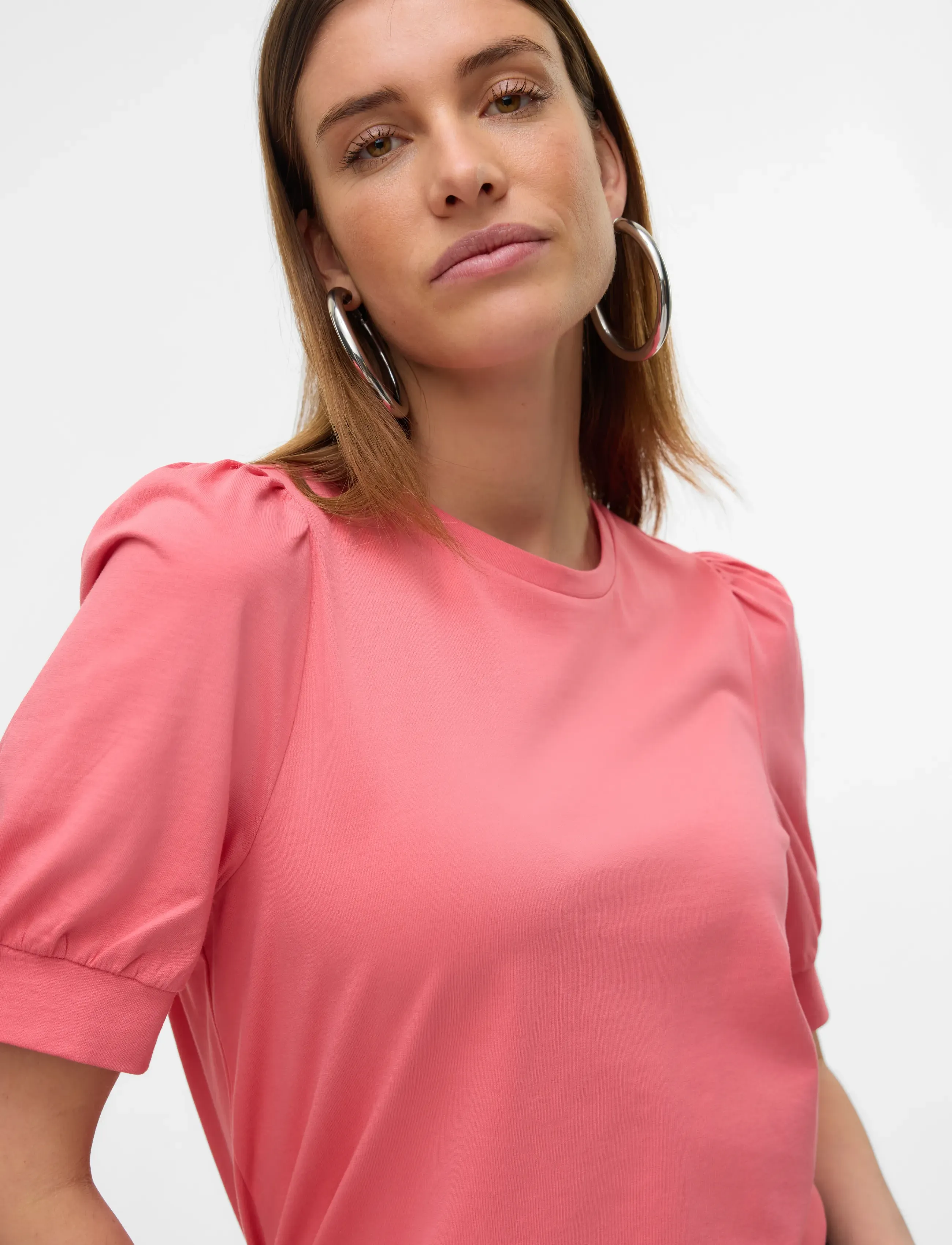 Vero Moda - AWKERRY 2/4 O-NECK TOP NOOS - t-shirts - tea rose - 5