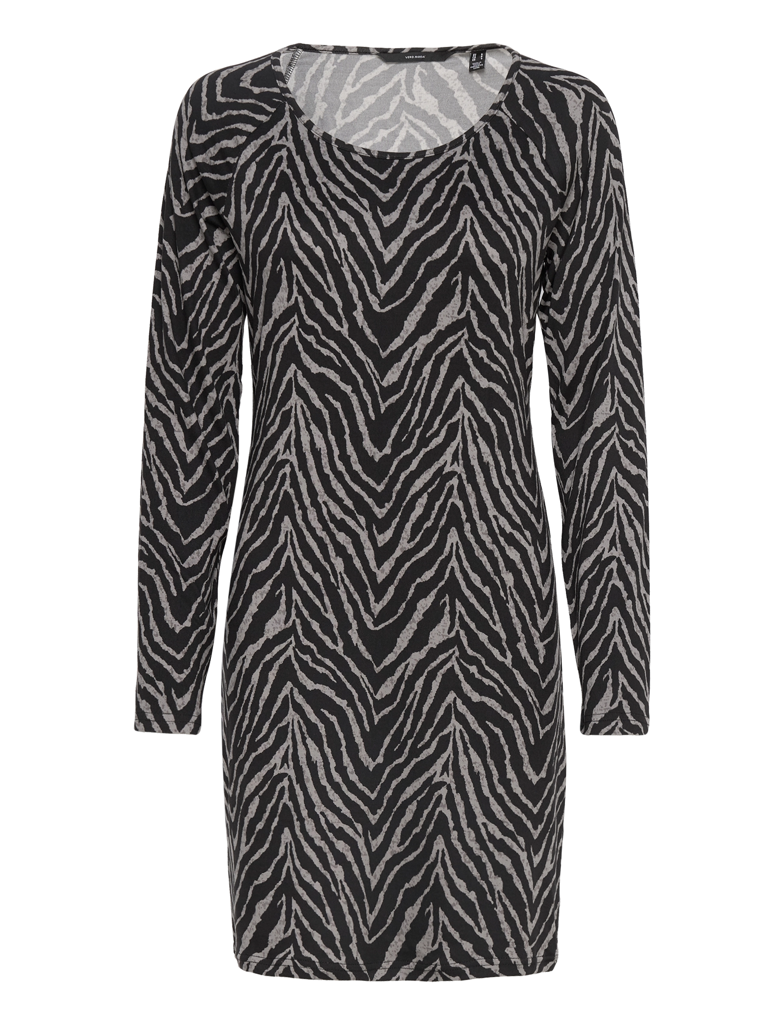 Vero Moda VMZERA LS SHORT DRESS JRS LT - Korte kjoler - BLACK / multi