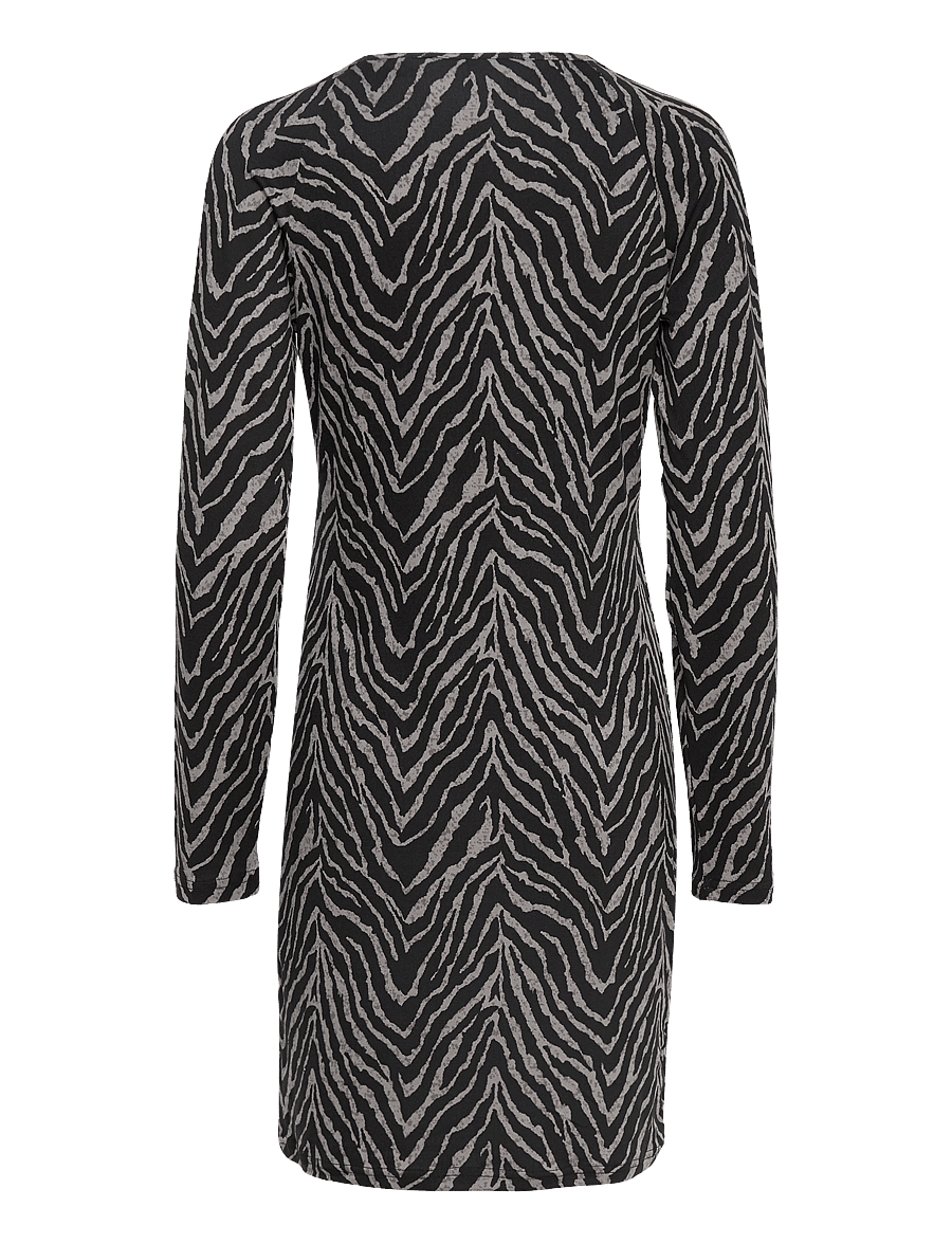 Vero Moda - VMZERA LS SHORT DRESS JRS LT - t-shirt-kleider - black - 1