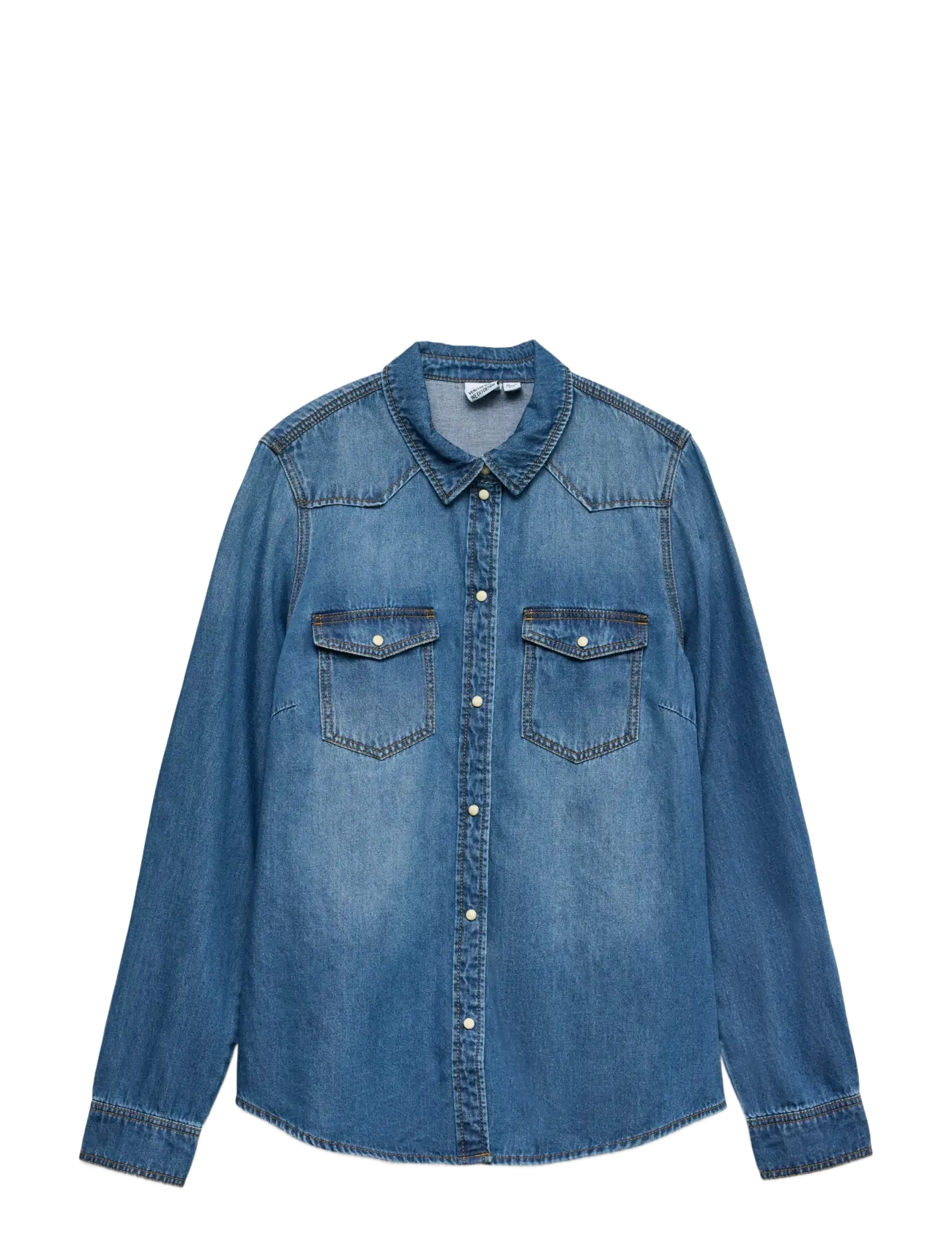 Vero Moda VMMARIA LS DENIM SLIM SHIRT MIX NEW NOOS - Skjortor - MEDIUM BLUE DENIM / blue