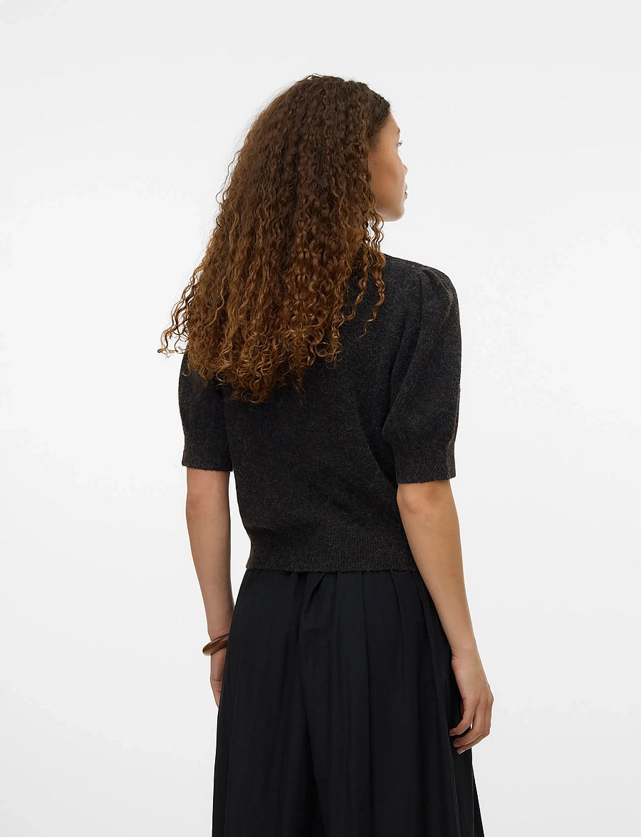 Vero Moda - VMDOFFY 2/4 O-NECK PULLOVER GA NOOS - pullover - chocolate torte - 2