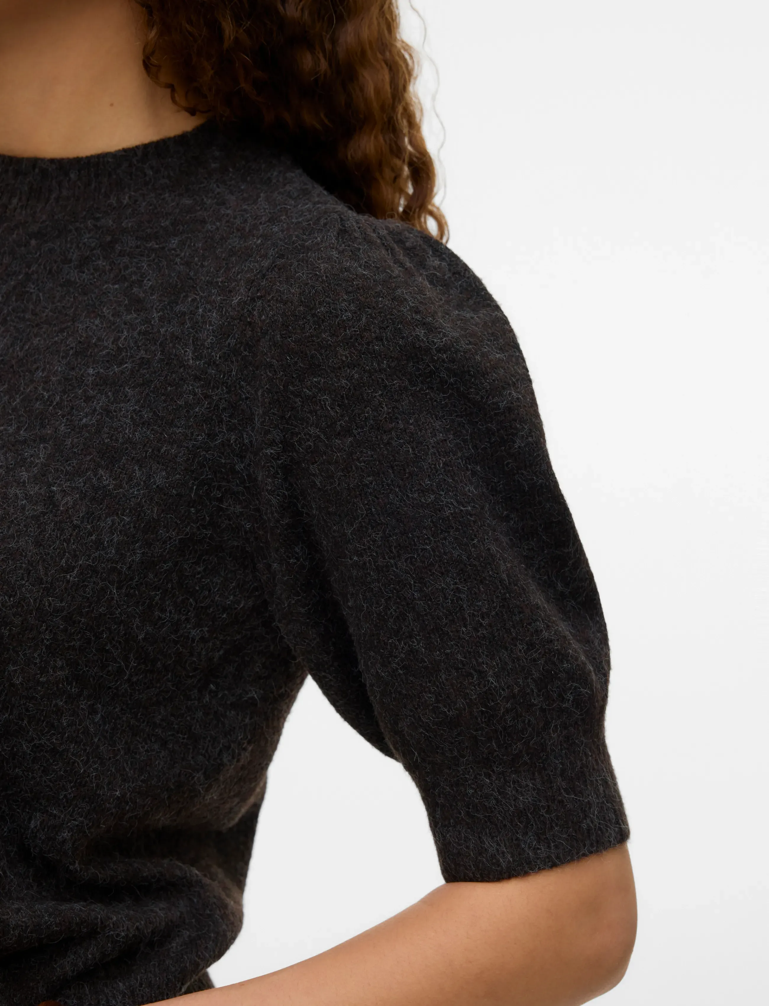 Vero Moda - VMDOFFY 2/4 O-NECK PULLOVER GA NOOS - pullover - chocolate torte - 4