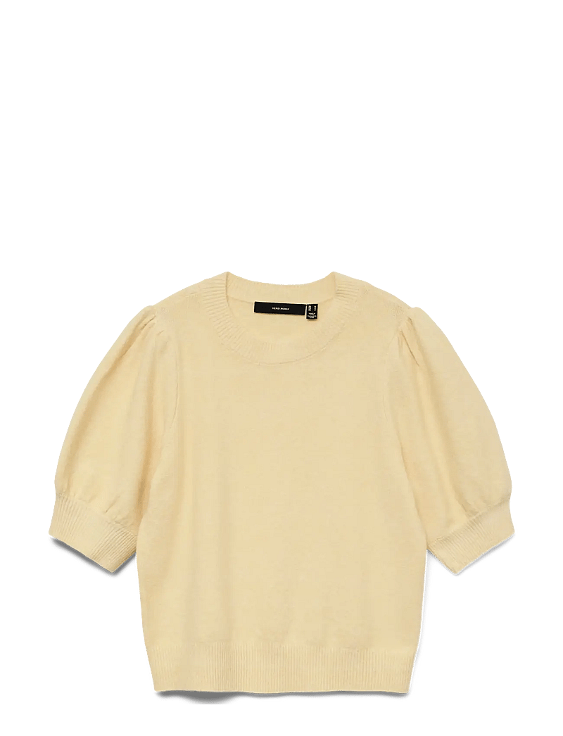 Vero Moda - VMDOFFY 2/4 O-NECK PULLOVER GA NOOS - striktrøjer - golden haze - 1