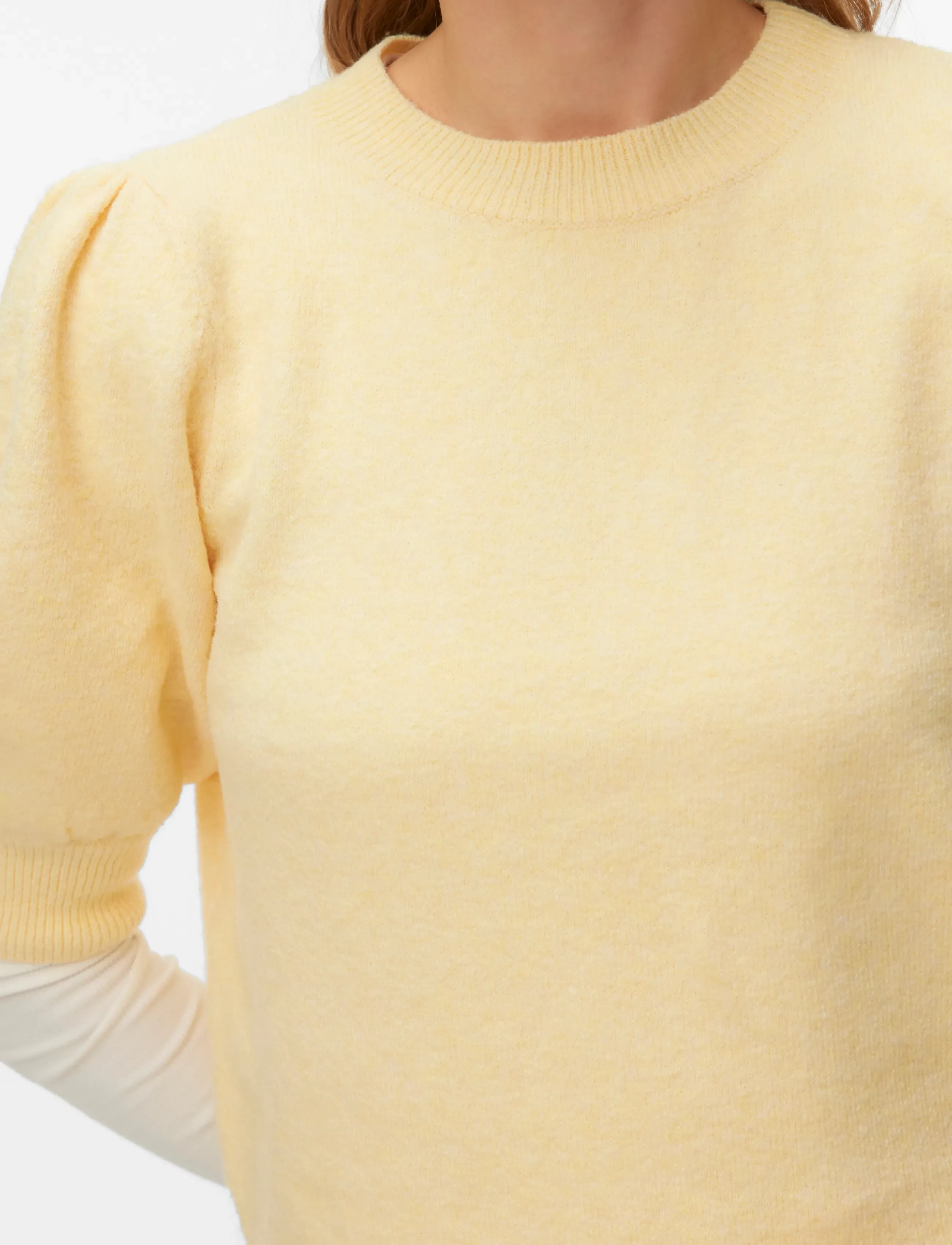 Vero Moda - VMDOFFY 2/4 O-NECK PULLOVER GA NOOS - jumpers - golden haze - 4