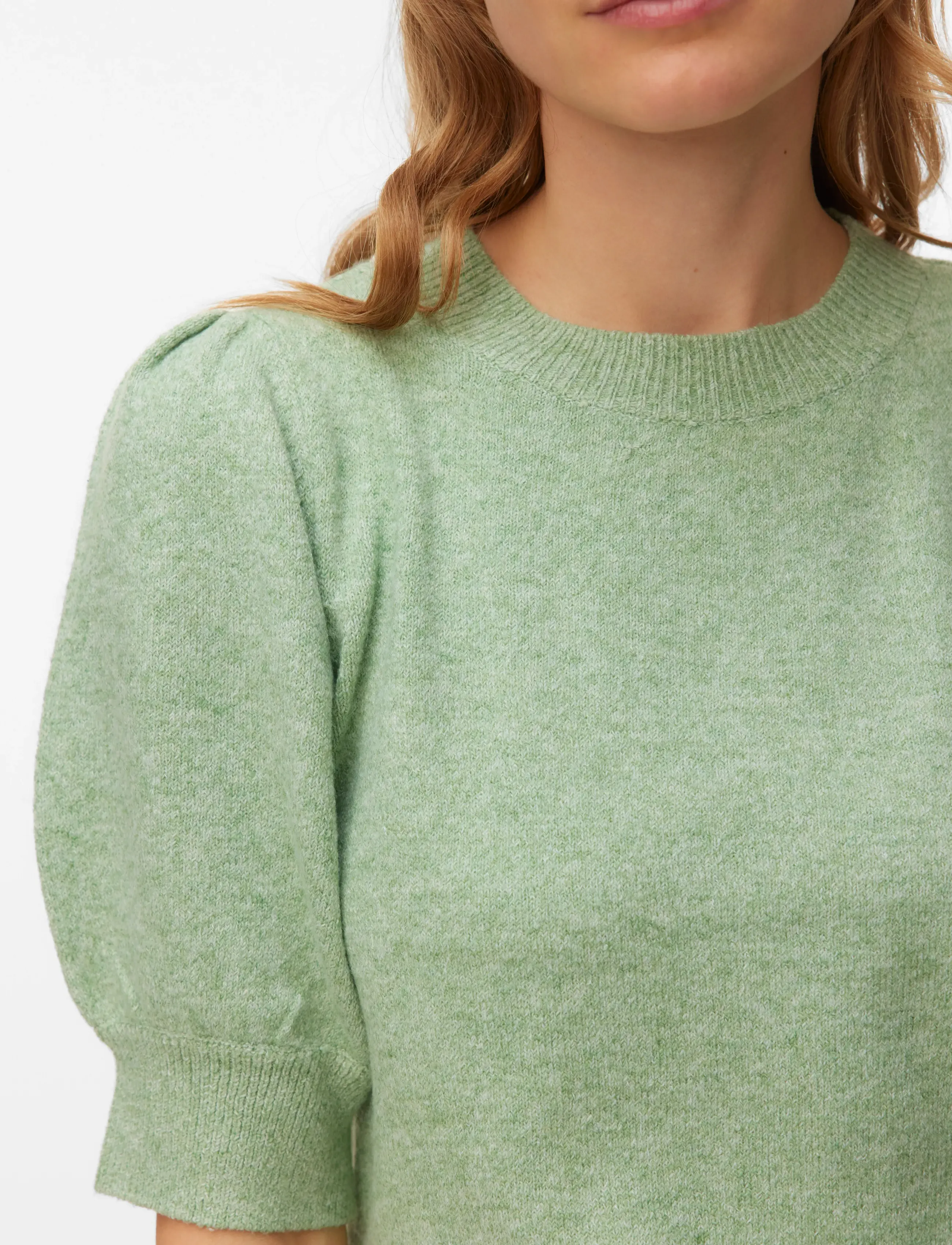 Vero Moda - VMDOFFY 2/4 O-NECK PULLOVER GA NOOS - jumpers - mistletoe - 3