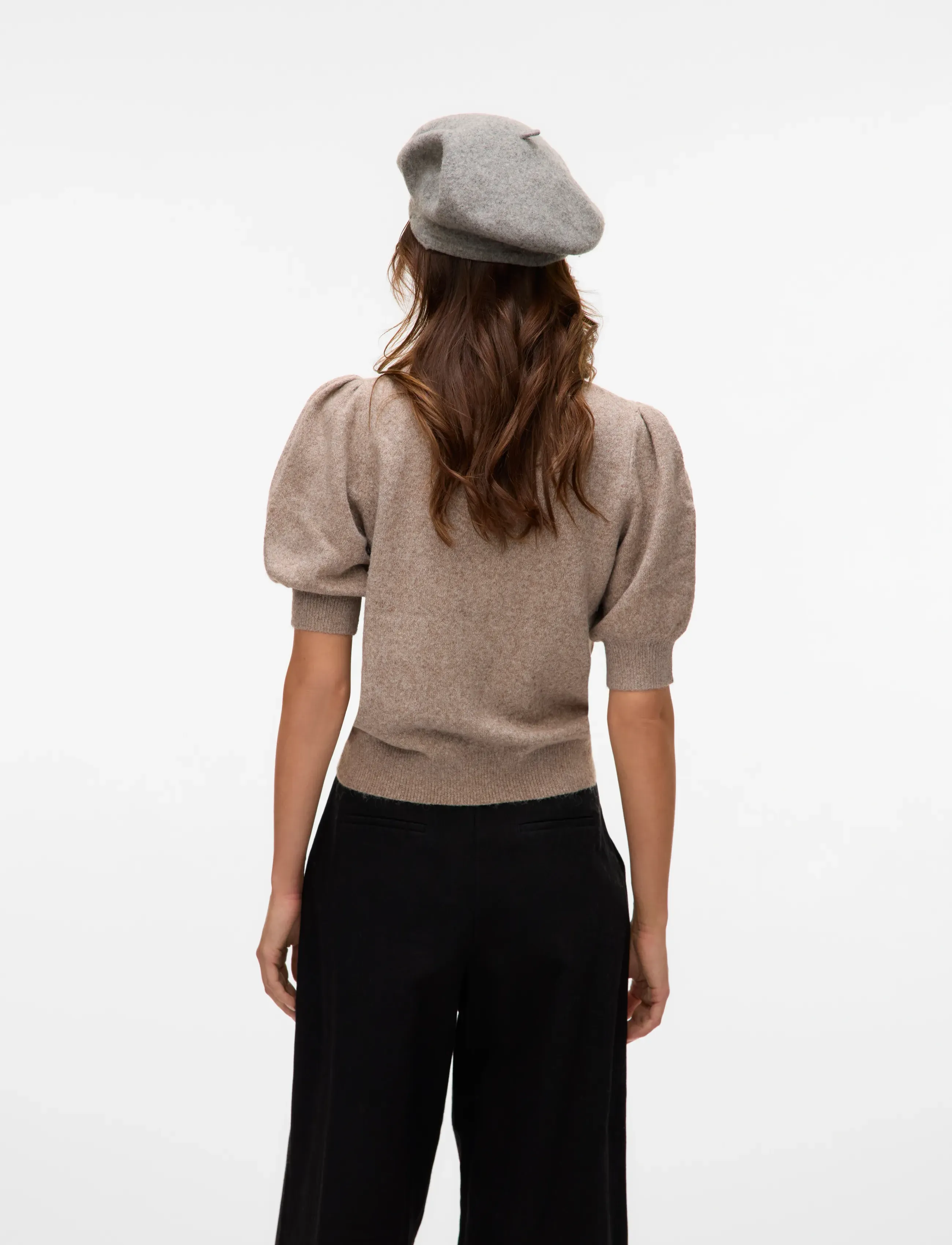 Vero Moda - VMDOFFY 2/4 O-NECK PULLOVER GA NOOS - jumpers - moon rock - 2