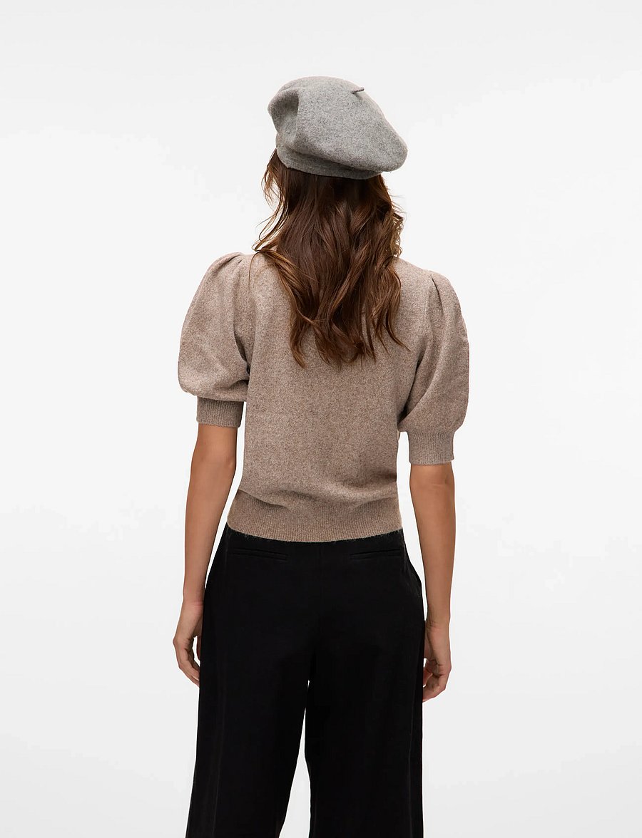 Vero Moda - VMDOFFY 2/4 O-NECK PULLOVER GA NOOS - pullover - moon rock - 2
