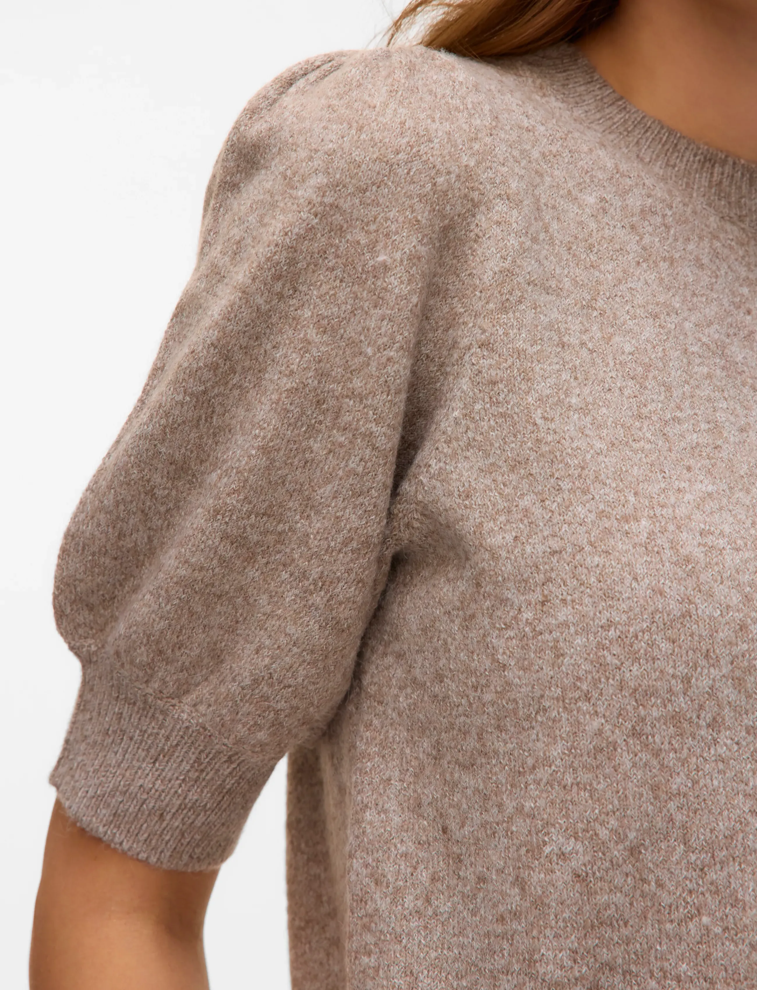 Vero Moda - VMDOFFY 2/4 O-NECK PULLOVER GA NOOS - jumpers - moon rock - 5