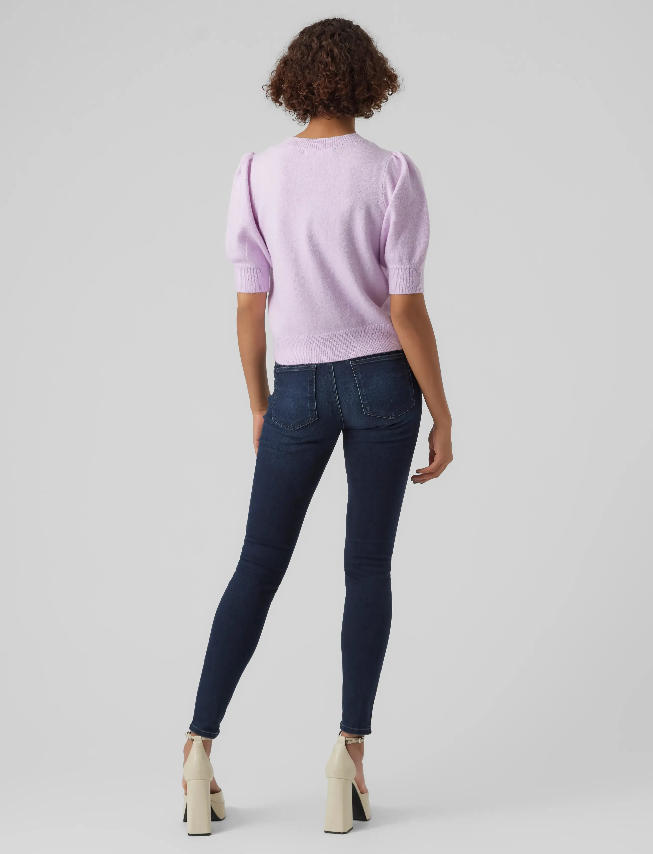 Vero Moda - VMDOFFY 2/4 O-NECK PULLOVER GA NOOS - jumpers - orchid bloom - 3
