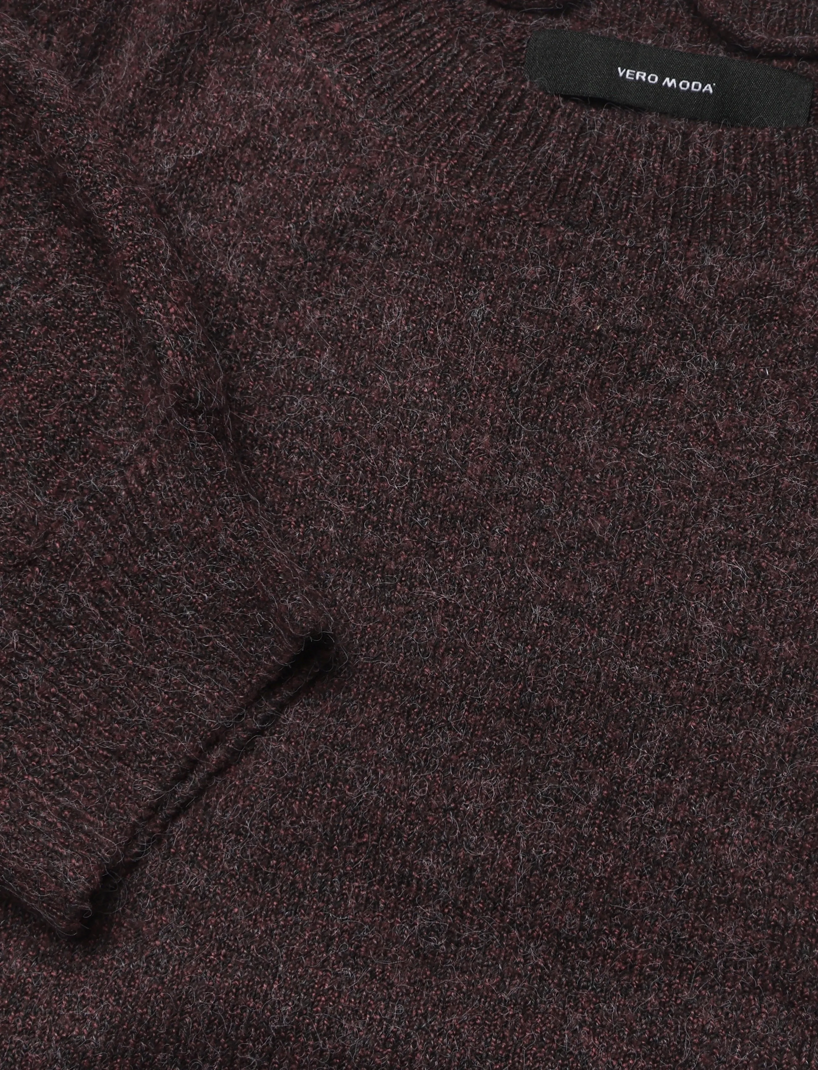 Vero Moda - VMDOFFY 2/4 O-NECK PULLOVER GA NOOS - pullover - windsor wine - 2