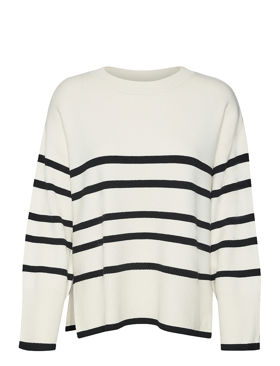 Vero Moda - VMSABA LS O-NECK STRIPE PULLOVER GA NOOS - jumpers - birch - 1