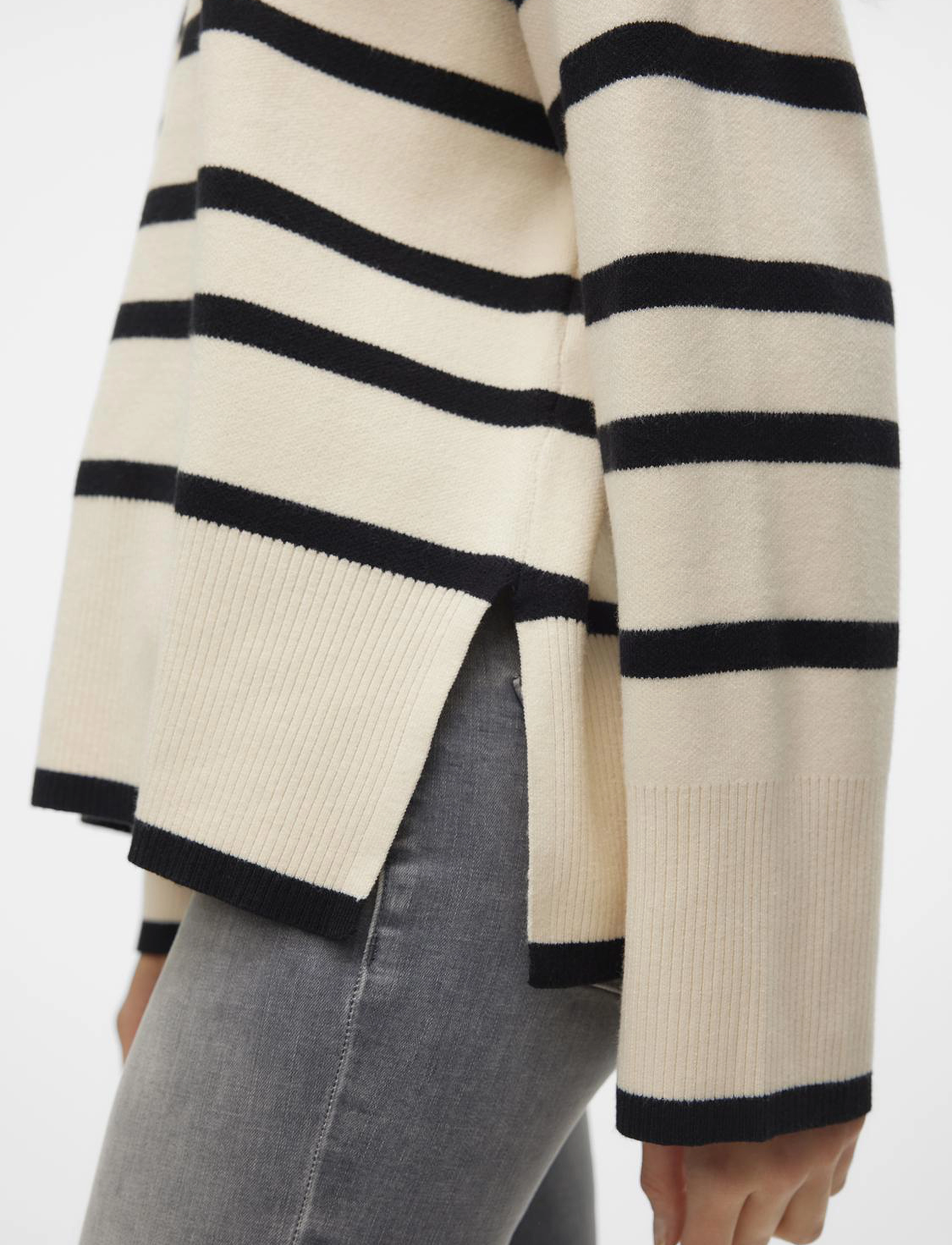 VERO MODA Vmsaba Ls O-Neck Stripe Pullover Ga Noos stickade tröjor dam – bild 5