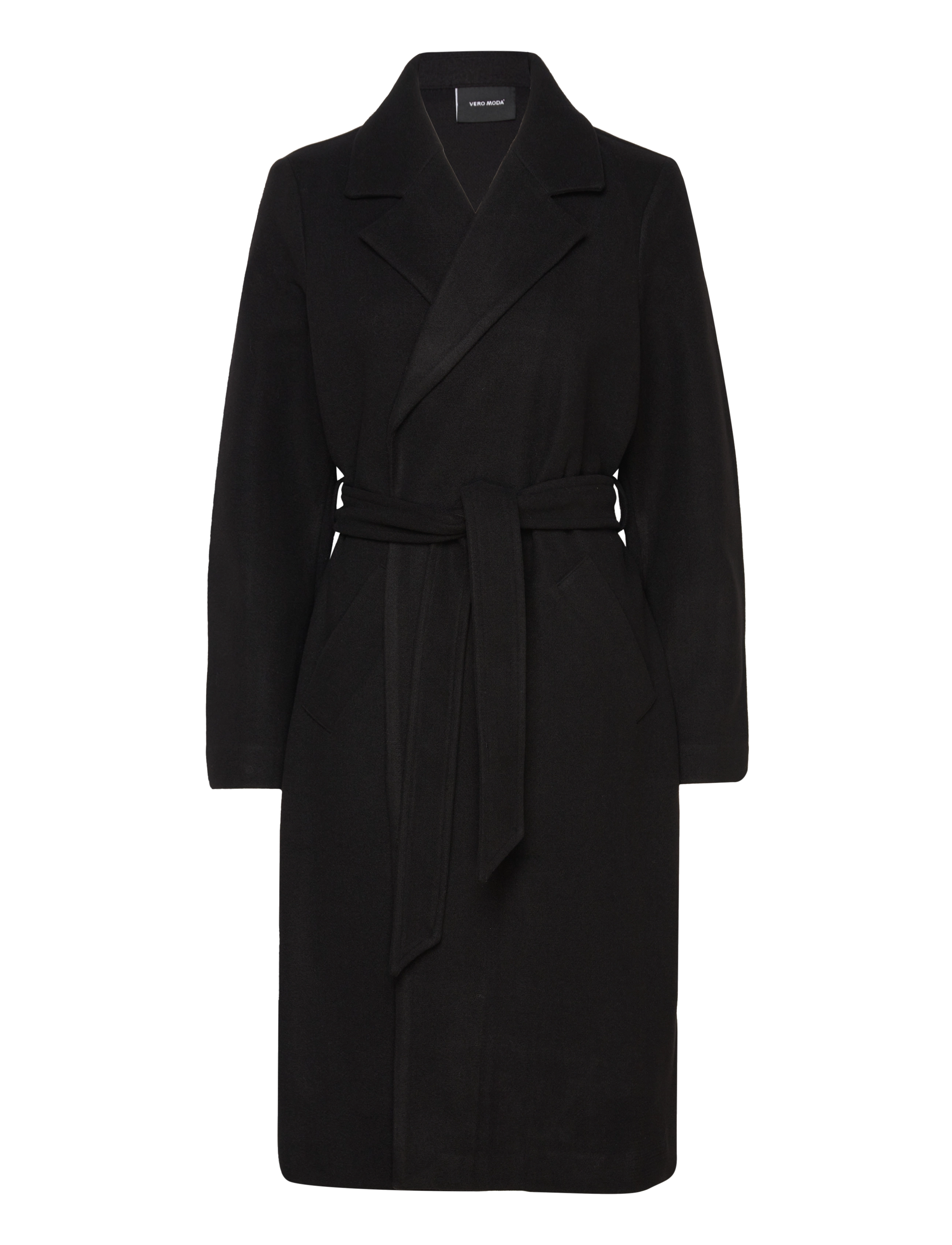 VERO MODA Vmfortuneaya Long Mantel Ga Noos Schwarz - M - Damen