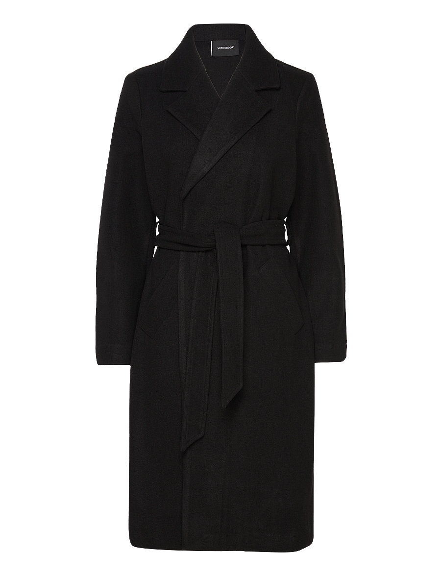 Vero Moda - VMFORTUNEAYA LONG COAT GA NOOS - Úlpur - black - 1