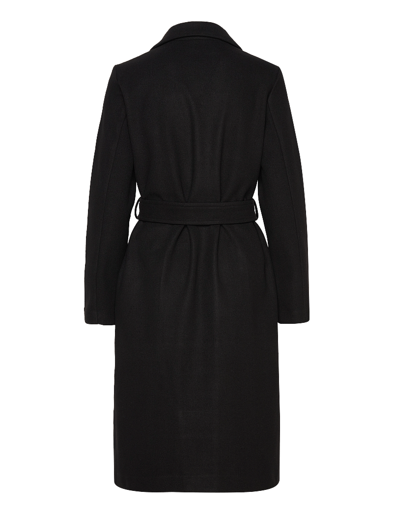 Vero Moda - VMFORTUNEAYA LONG COAT GA NOOS - uldfrakker - black - 2