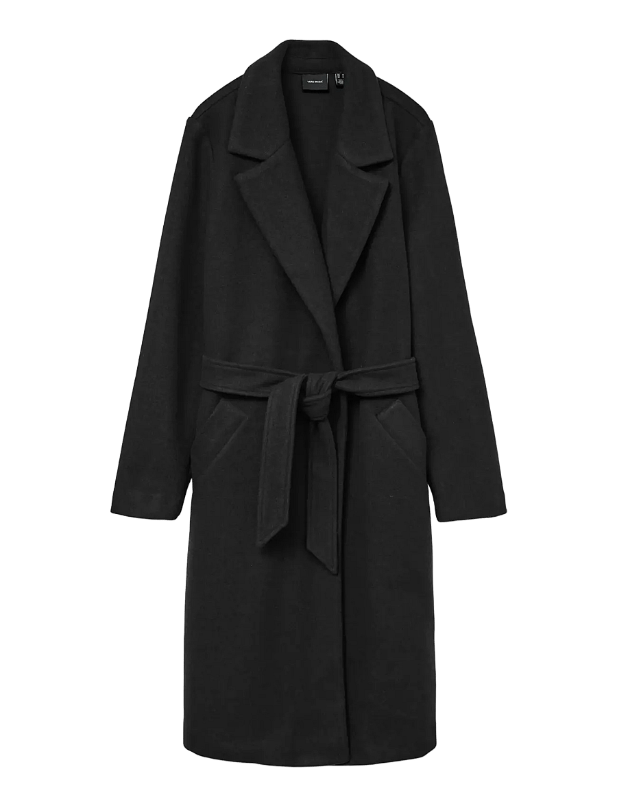 Vero Moda - VMFORTUNEAYA LONG COAT GA NOOS - Úlpur - black - 3