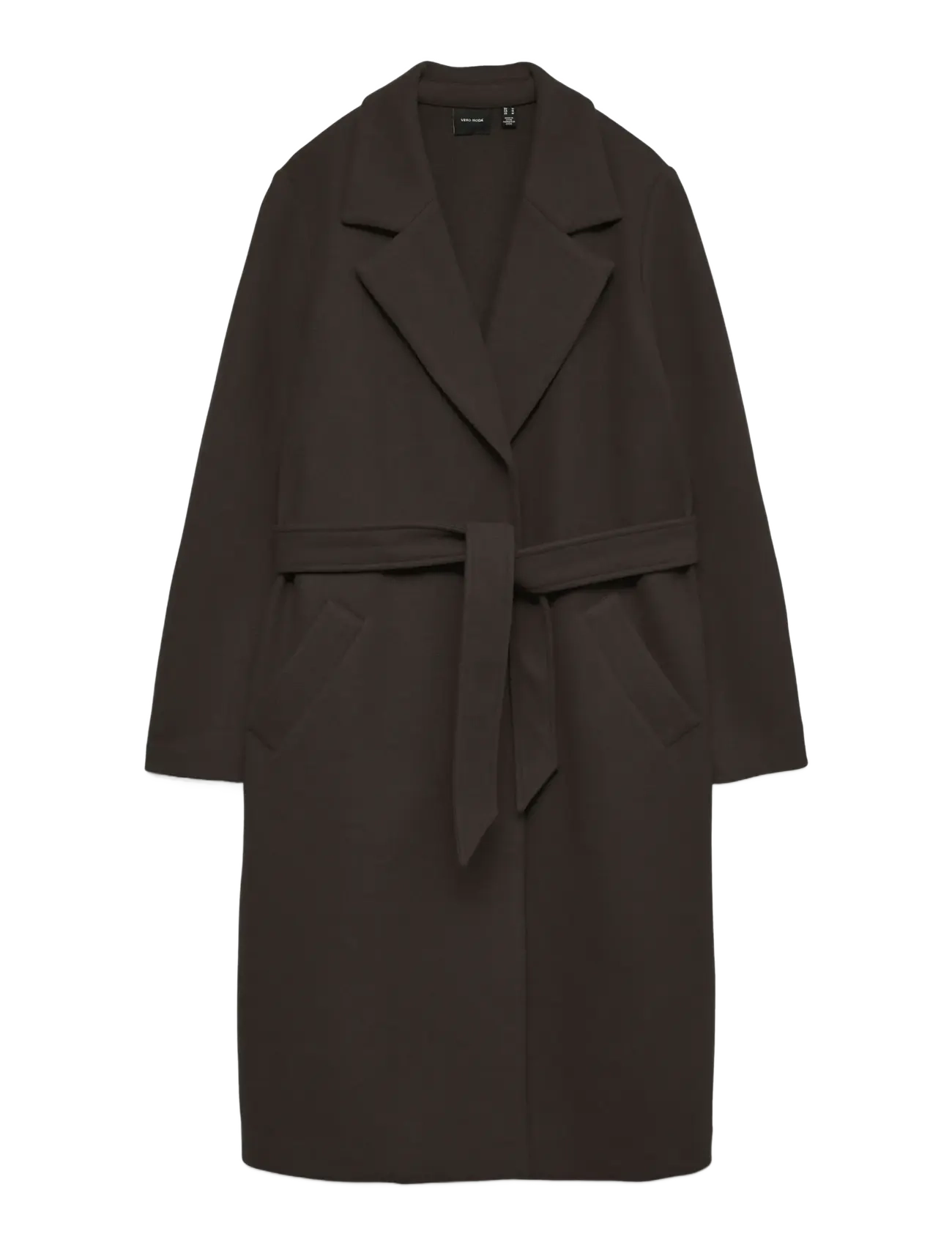 VERO MODA Vmfortuneaya Long Mantel Ga Noos Braun - M - Damen