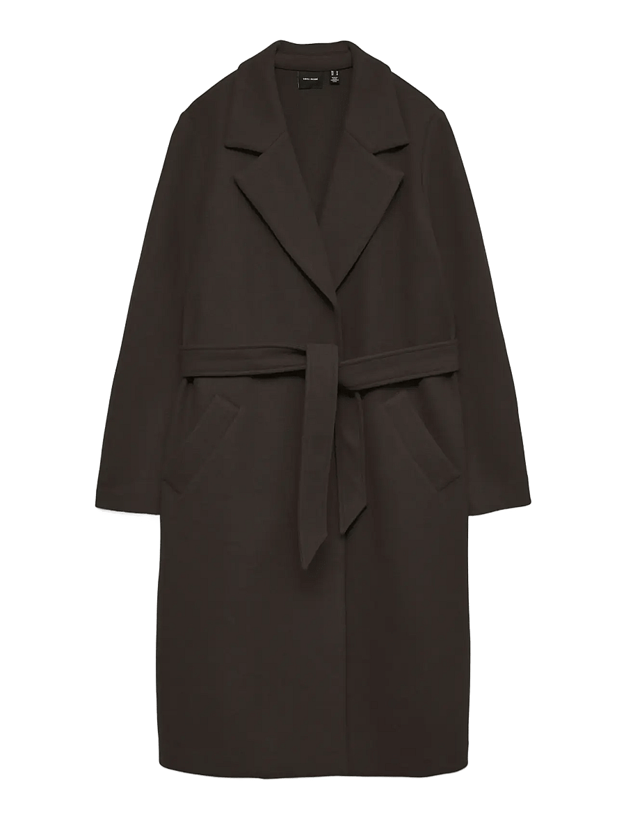 Vero Moda - VMFORTUNEAYA LONG COAT GA NOOS - talvitakit - chocolate torte - 1