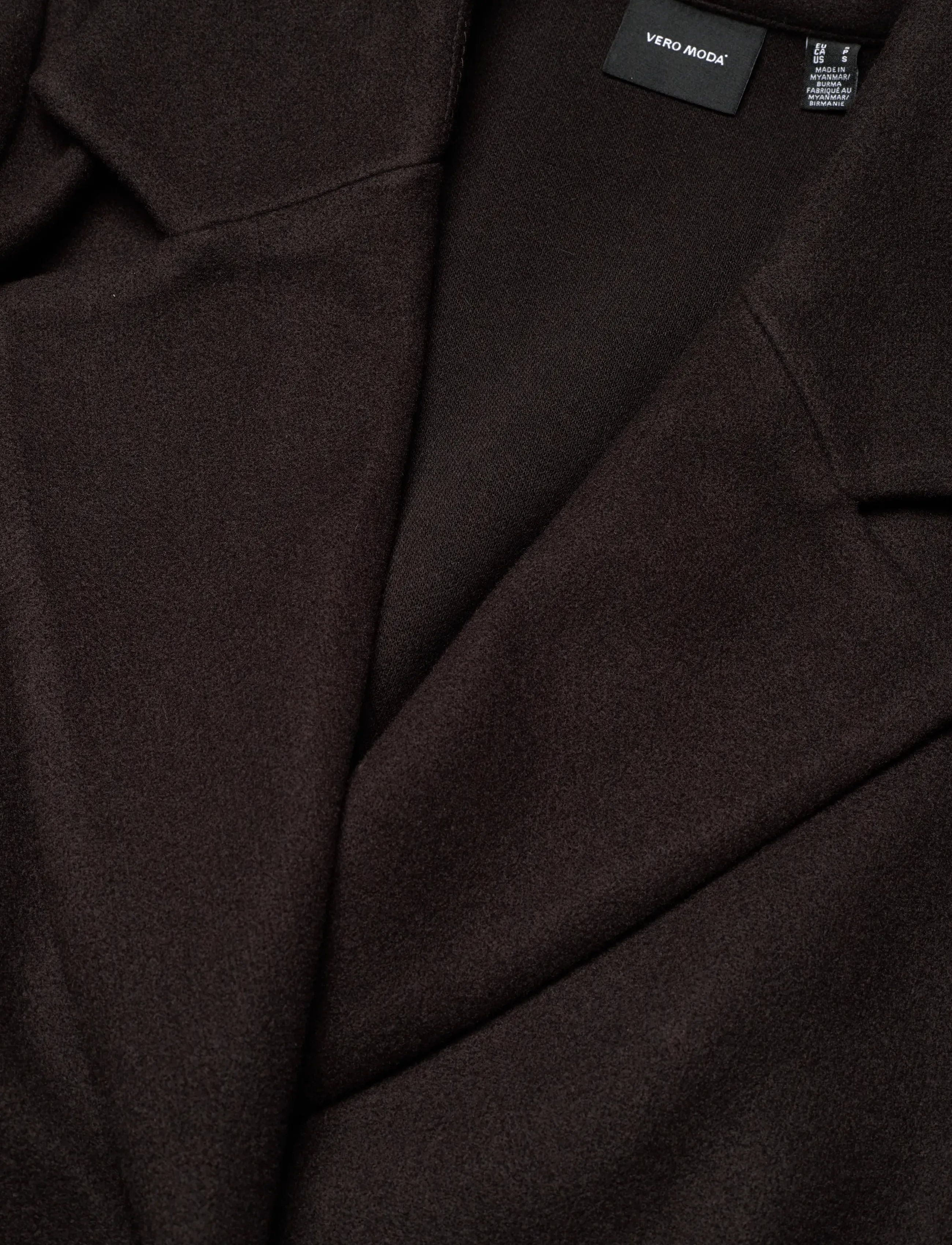 Vero Moda - VMFORTUNEAYA LONG COAT GA NOOS - talvitakit - chocolate torte - 5