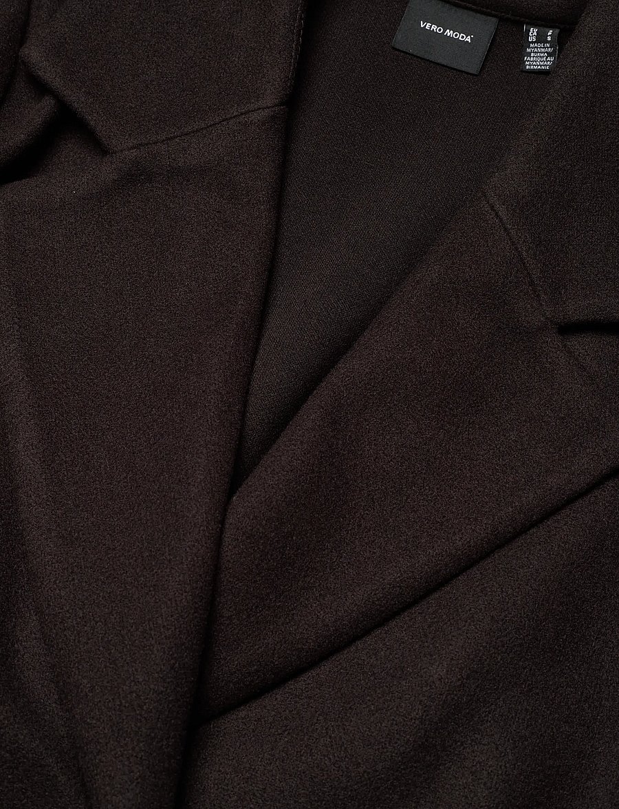 Vero Moda - VMFORTUNEAYA LONG COAT GA NOOS - talvitakit - chocolate torte - 5