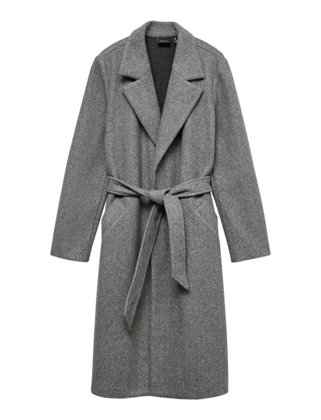 VERO MODA Vmfortuneaya Long Mantel Ga Noos Grau - L - Damen