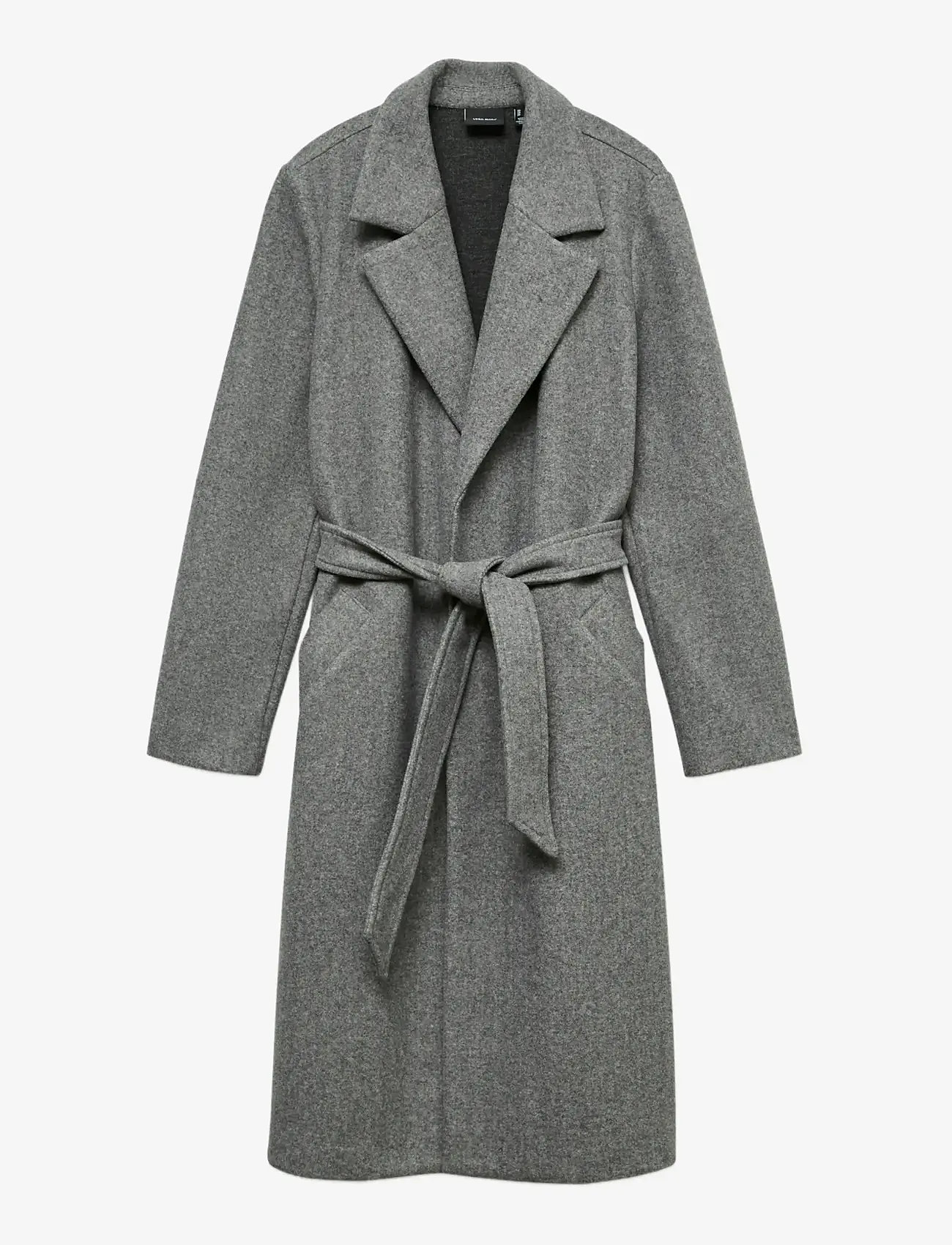 Vero Moda - VMFORTUNEAYA LONG COAT GA NOOS - vinterjakker - medium grey melange - 1