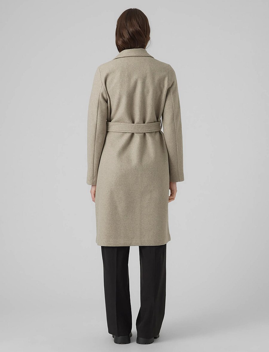 Vero Moda - VMFORTUNEAYA LONG COAT GA NOOS - Úlpur - silver mink - 2