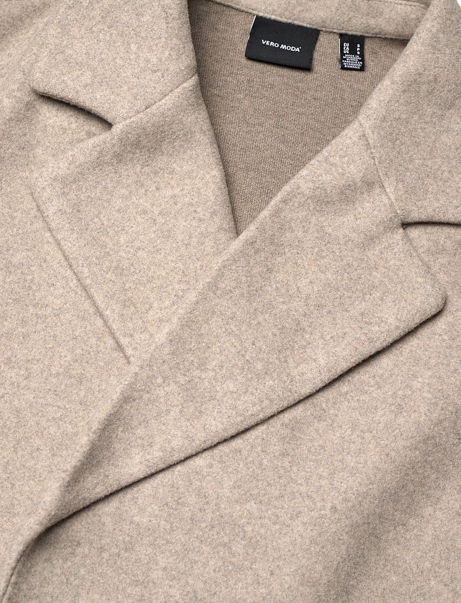 Vero Moda - VMFORTUNEAYA LONG COAT GA NOOS - Úlpur - silver mink - 5