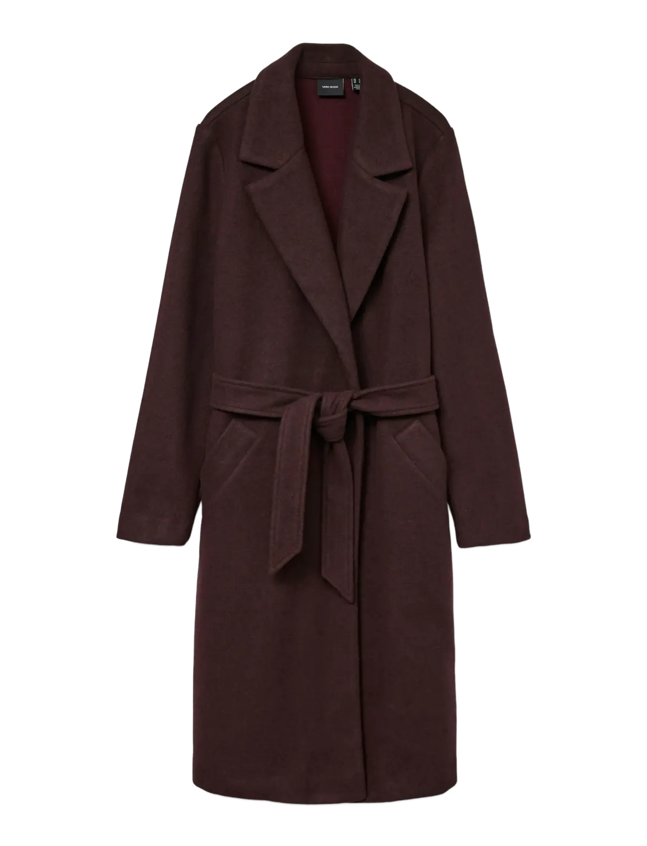 Vero Moda VMFORTUNEAYA LONG  COAT GA NOOS - Kleidung - WINETASTING / brown