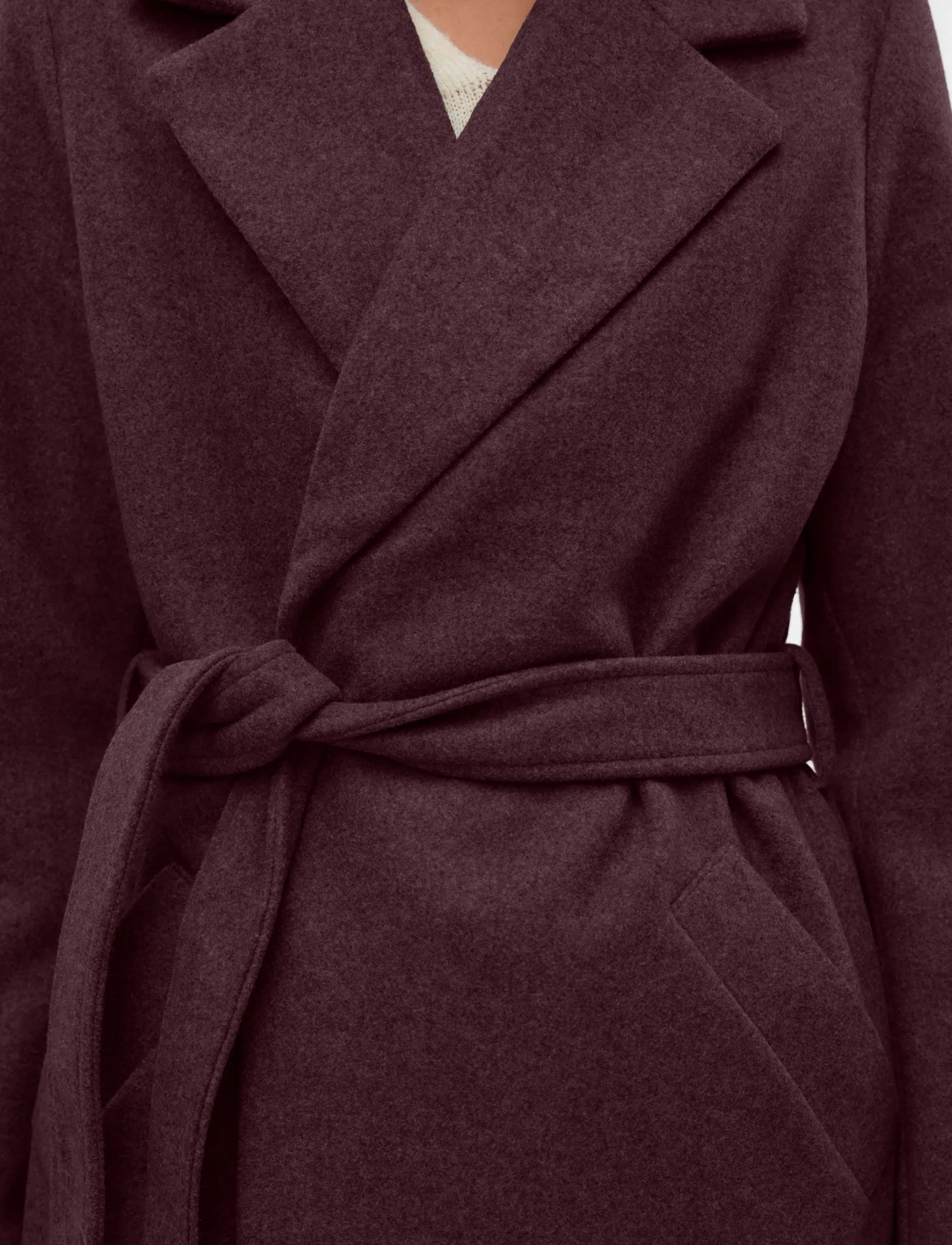 Vero Moda - VMFORTUNEAYA LONG COAT GA NOOS - winter jackets - winetasting - 4