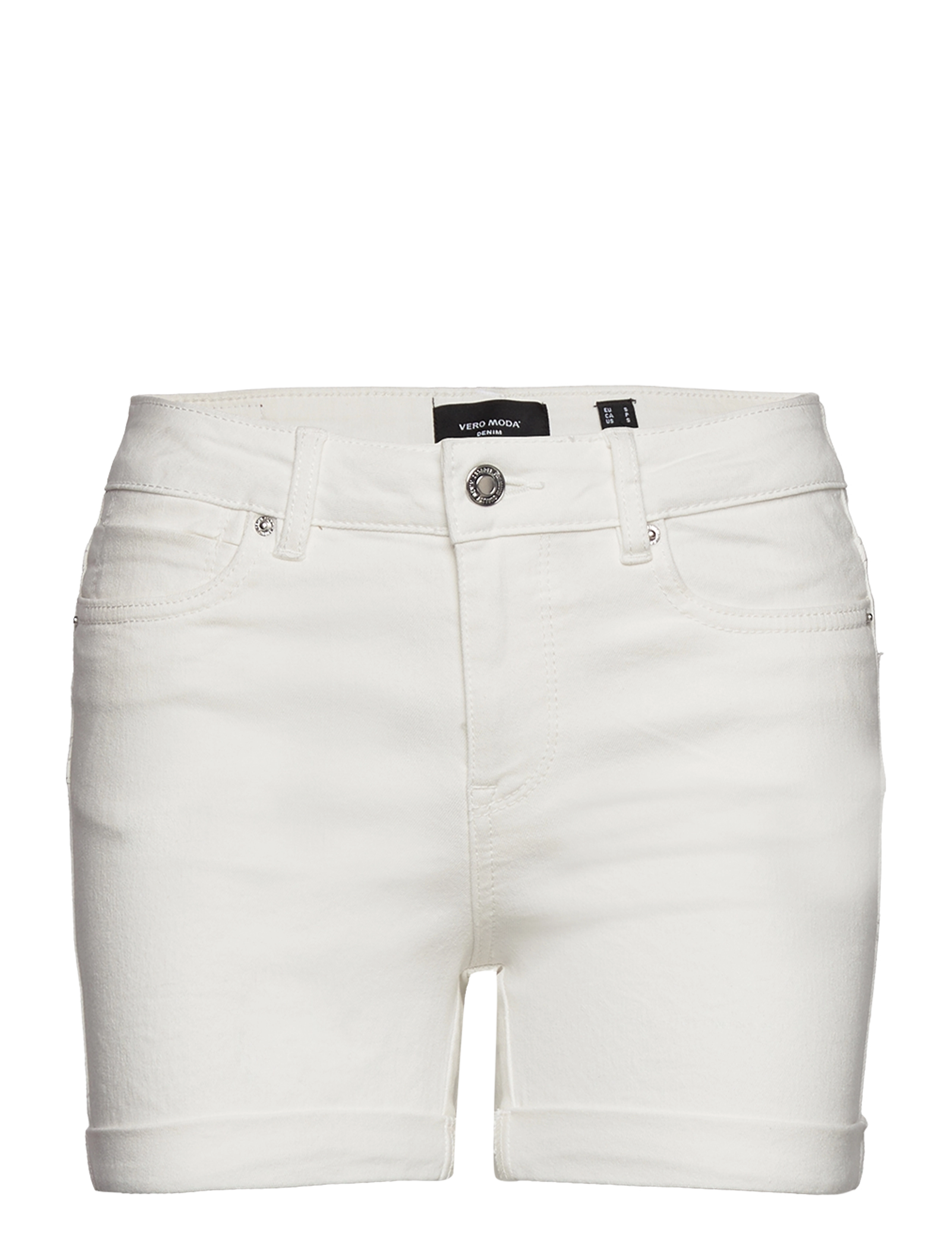 VERO MODA Vmluna Mr Fold Shorts Mix Ga Noos Weiß - XS - Damen