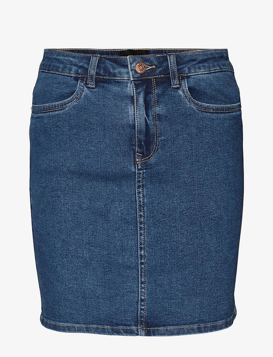 Vero Moda - VMLUNA HR DENIM SKIRT MIX GA - medium blue denim - 1