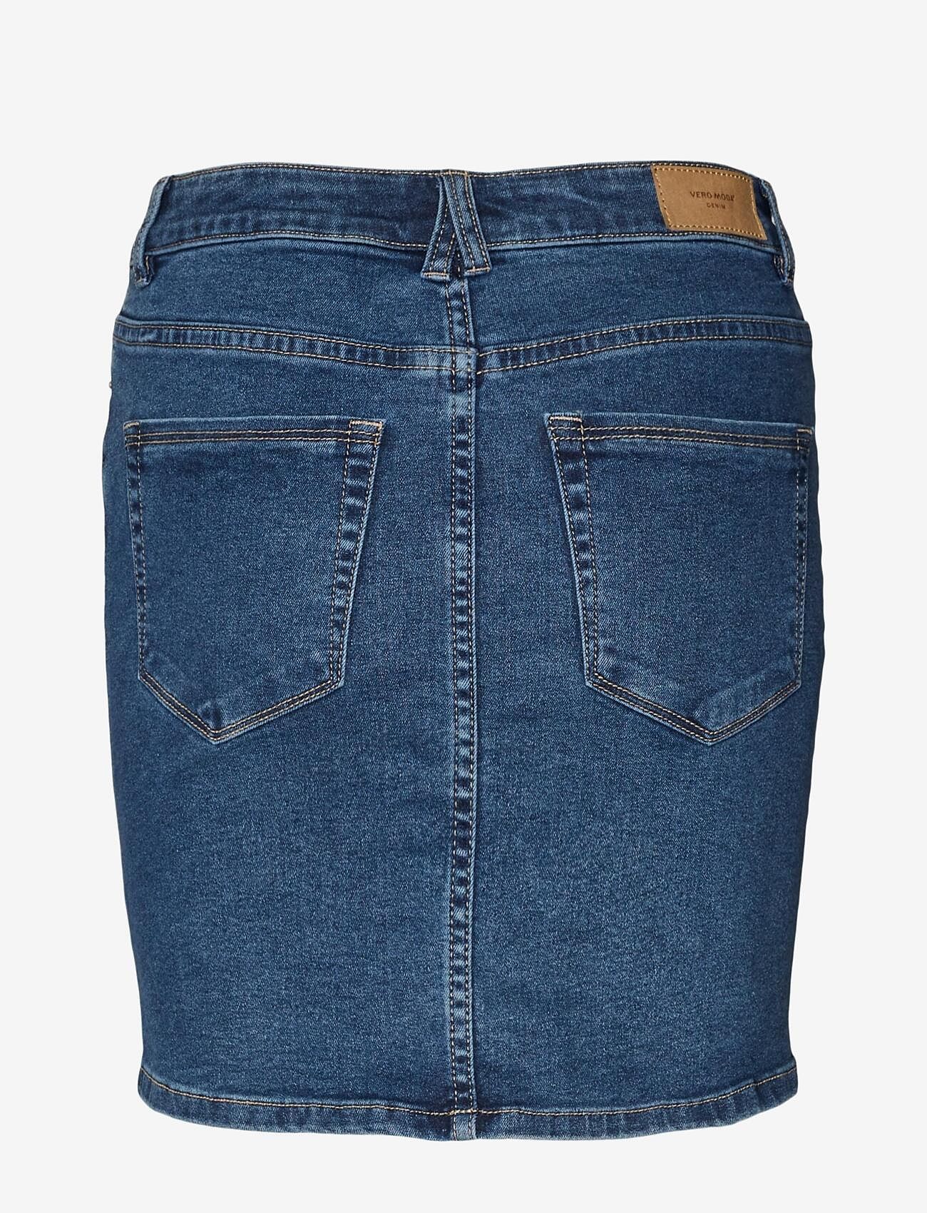 Vero Moda - VMLUNA HR DENIM SKIRT MIX GA - jeanskjolar - medium blue denim - 2