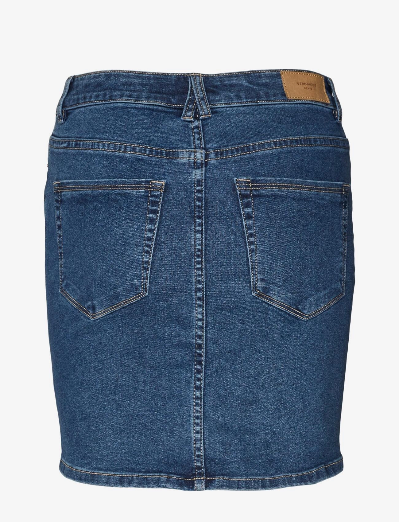 Vero Moda - VMLUNA HR DENIM SKIRT MIX GA - medium blue denim - 2