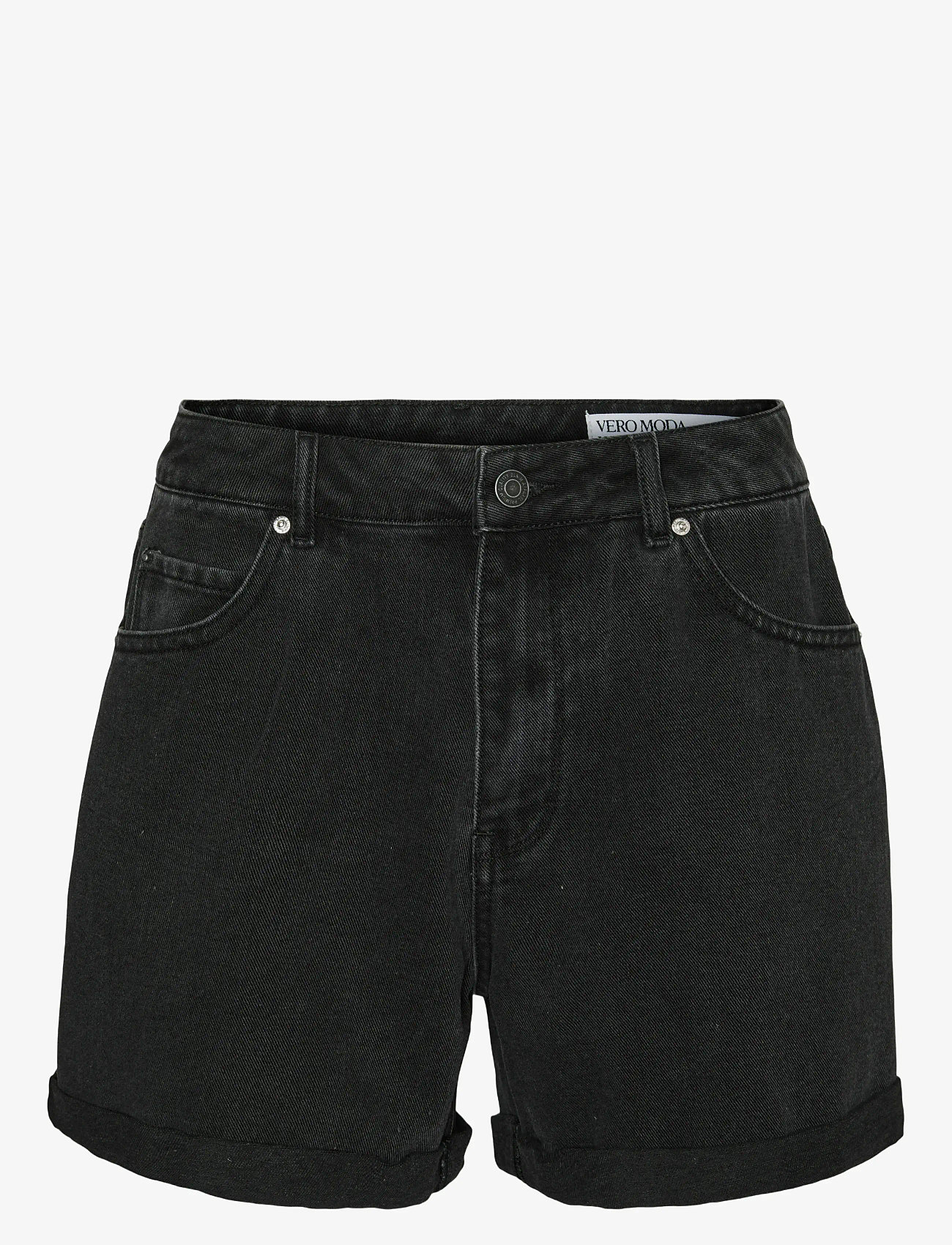 Vero Moda - VMZURI HR LOOSE DENIM SHORTS MIX GA NOOS - jorts - black denim - 1