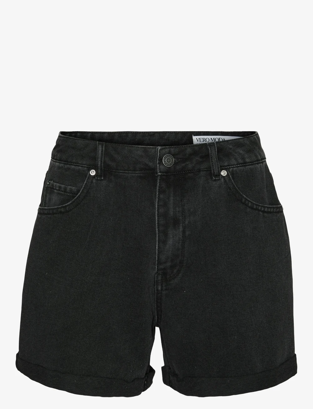 Vero Moda - VMZURI HR LOOSE DENIM SHORTS MIX GA NOOS - jorts - black denim - 1