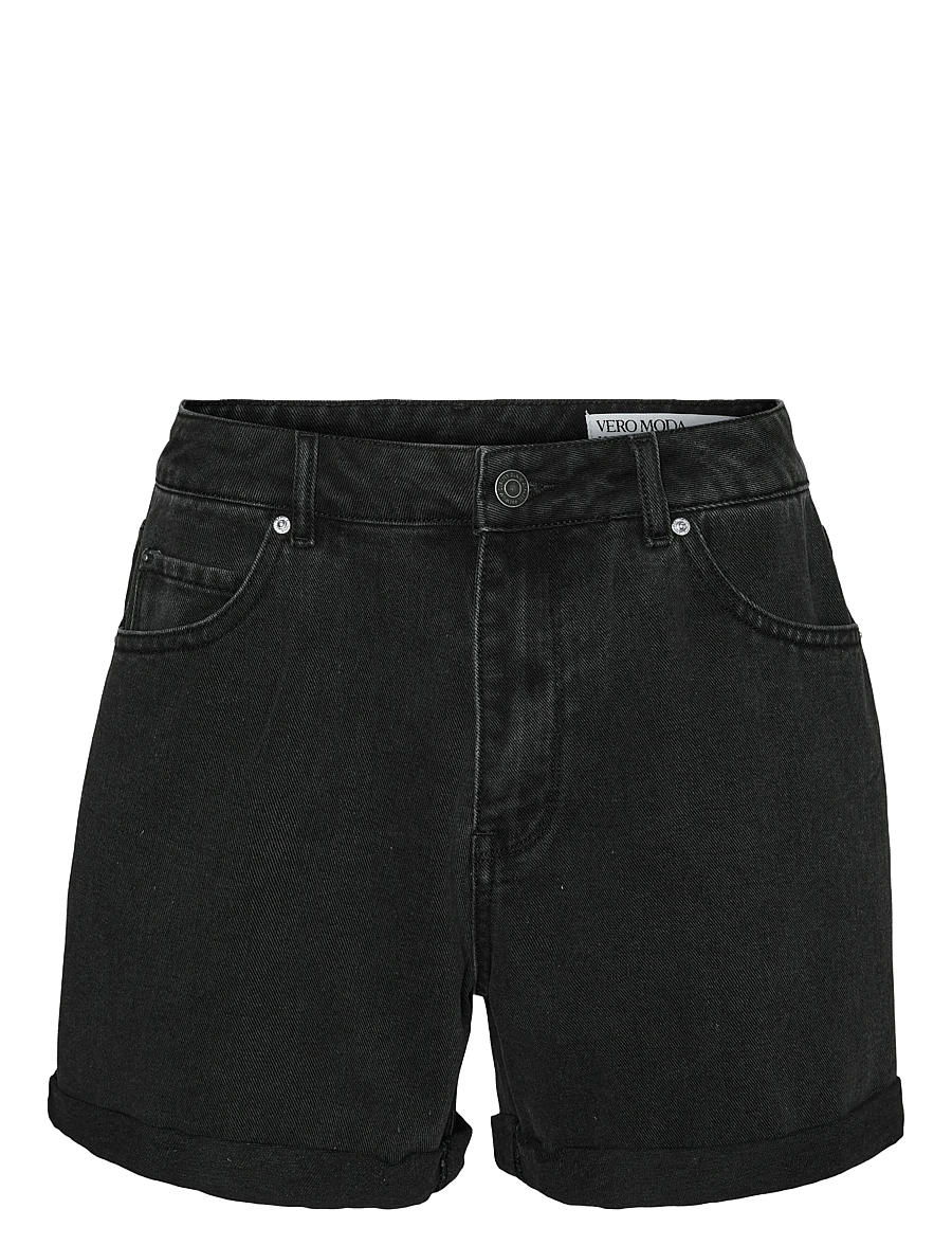 Vero Moda - VMZURI HR LOOSE DENIM SHORTS MIX GA NOOS - korte jeansbroeken - black denim - 1