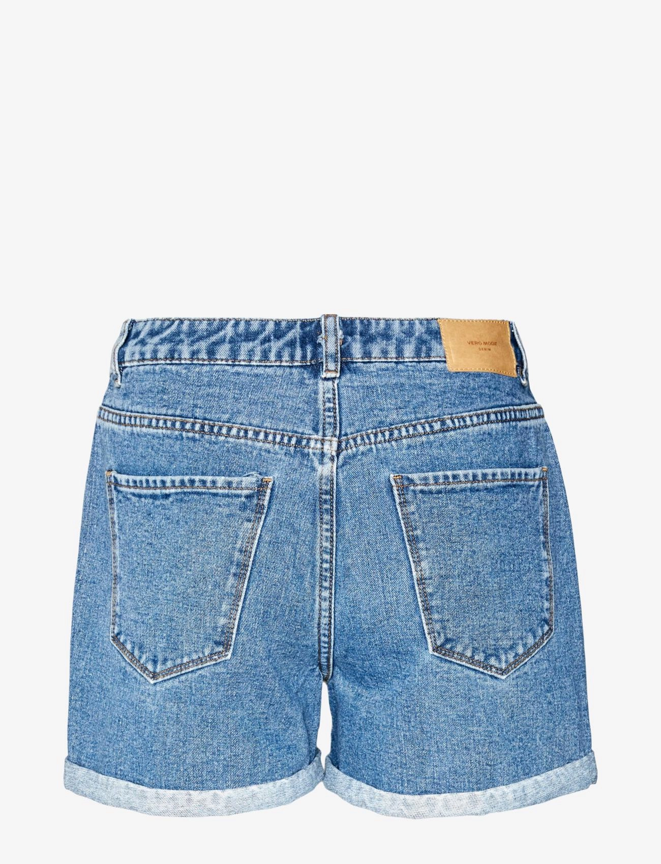 Vero Moda - VMZURI HR LOOSE DENIM SHORTS MIX GA NOOS - jorts - medium blue denim - 2