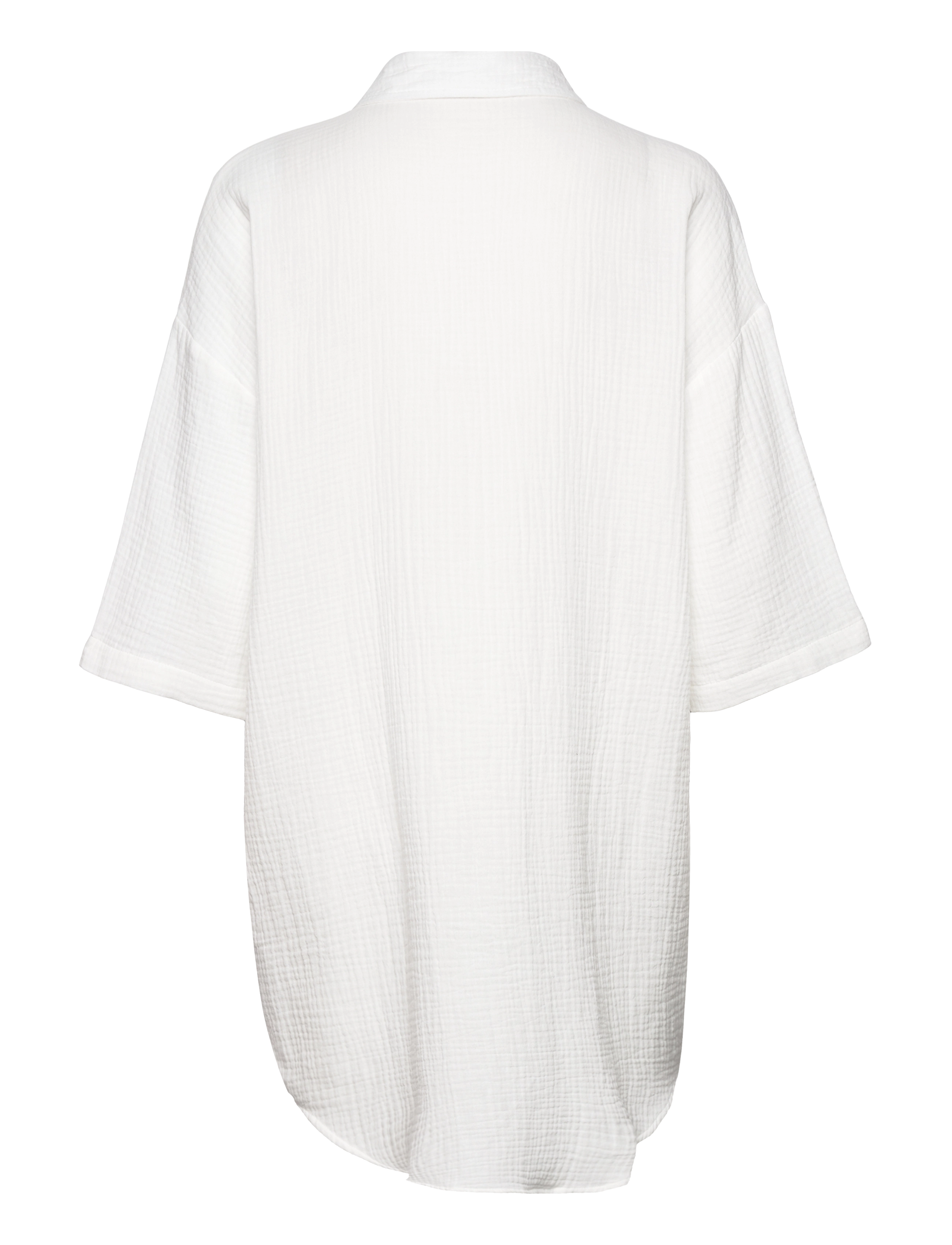 Vero Moda - VMNATALI 3/4 LONG OVERSHIRT WVN GA NOOS - snow white - 2