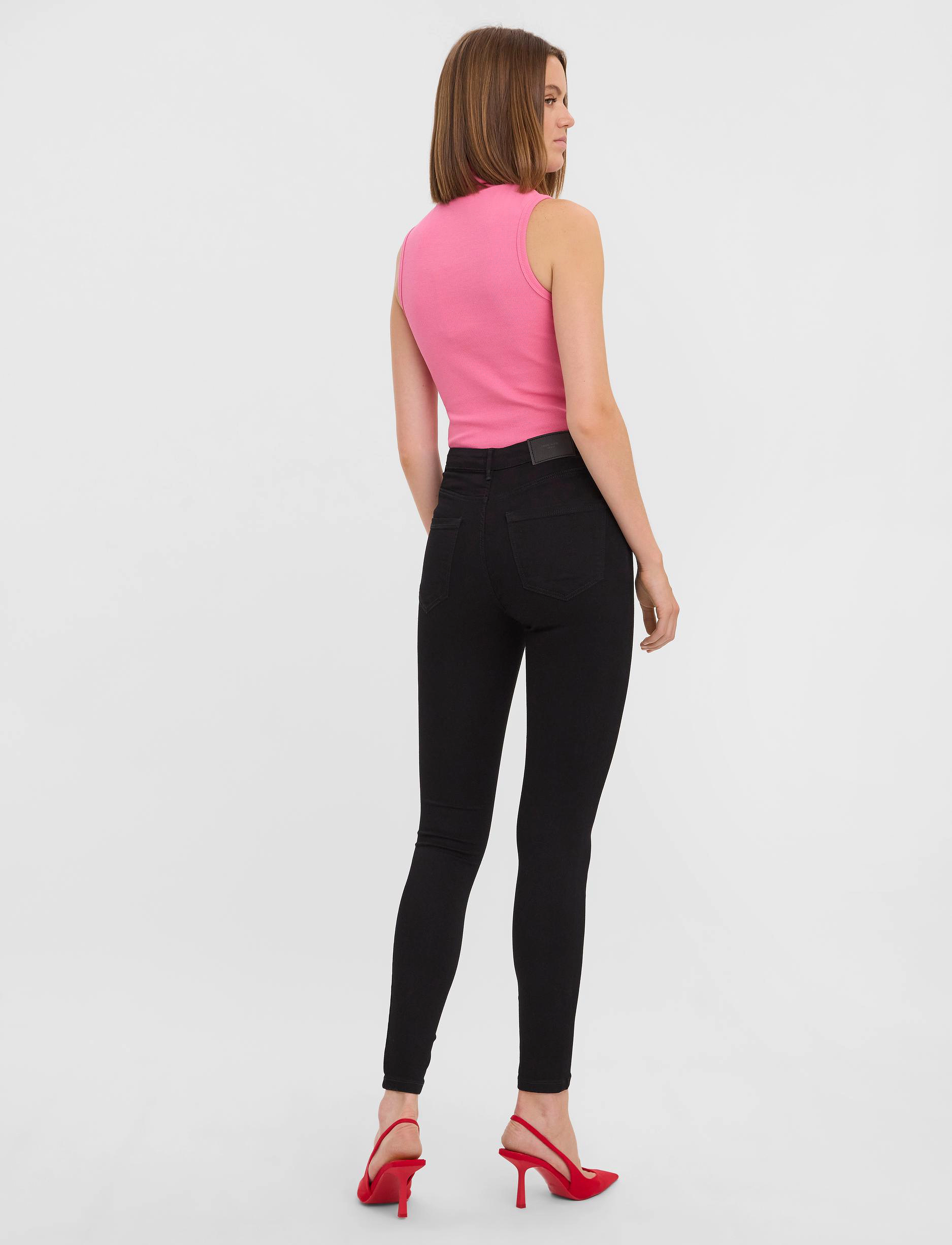 Vero Moda - VMSOPHIA HR SKINNY JEANS VI174 - black denim - 3