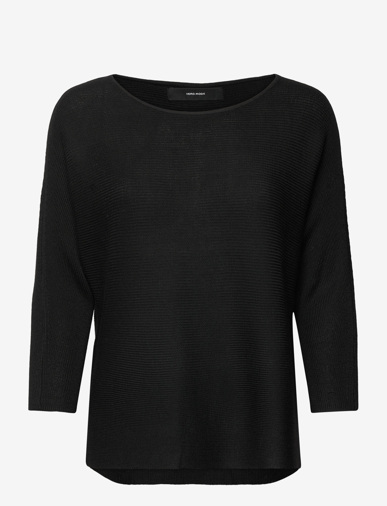 Vero Moda - VMNORA 3/4 BOATNECK BLOUSE  NOOS - langærmede bluser - black - 1