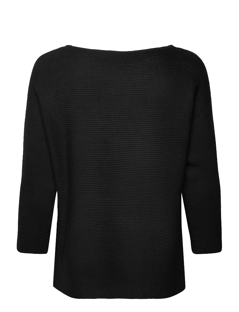 Vero Moda - VMNORA 3/4 BOATNECK BLOUSE NOOS - langærmede bluser - black - 2