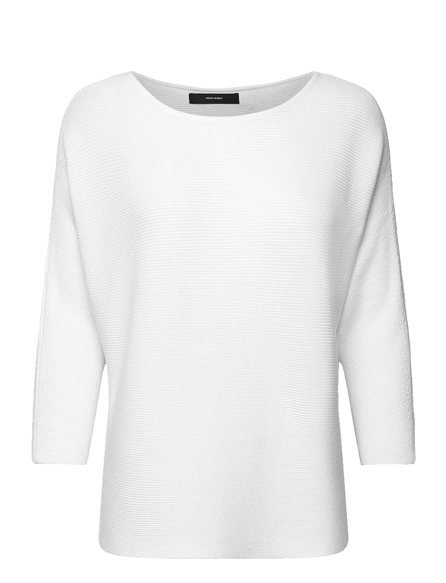 Vero Moda - VMNORA 3/4 BOATNECK BLOUSE NOOS - langärmelige blusen - snow white - 1
