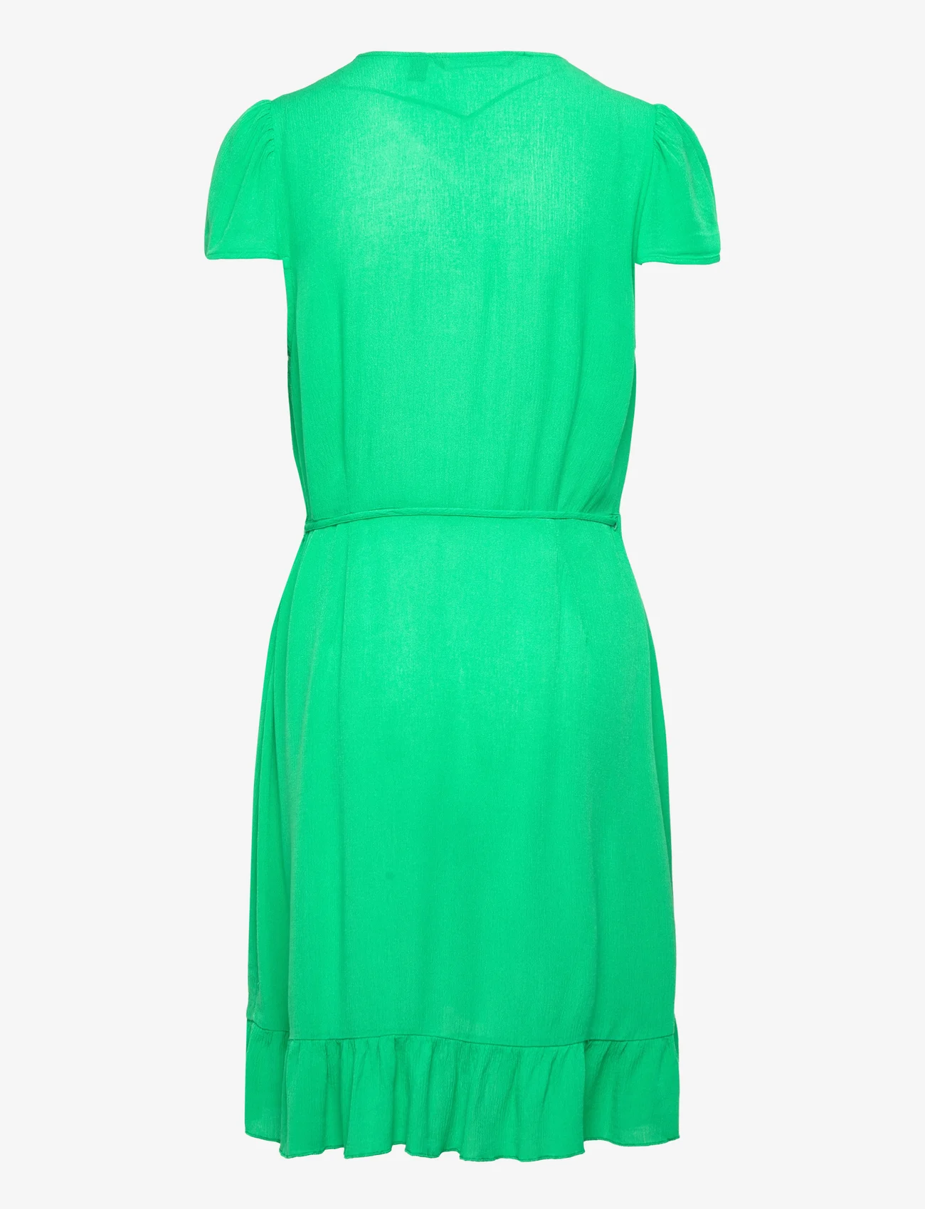 Vero Moda - VMMENNY SHORT C/S  WRAP DRESS WVN GA - peoriided outlet-hindadega - bright green - 1