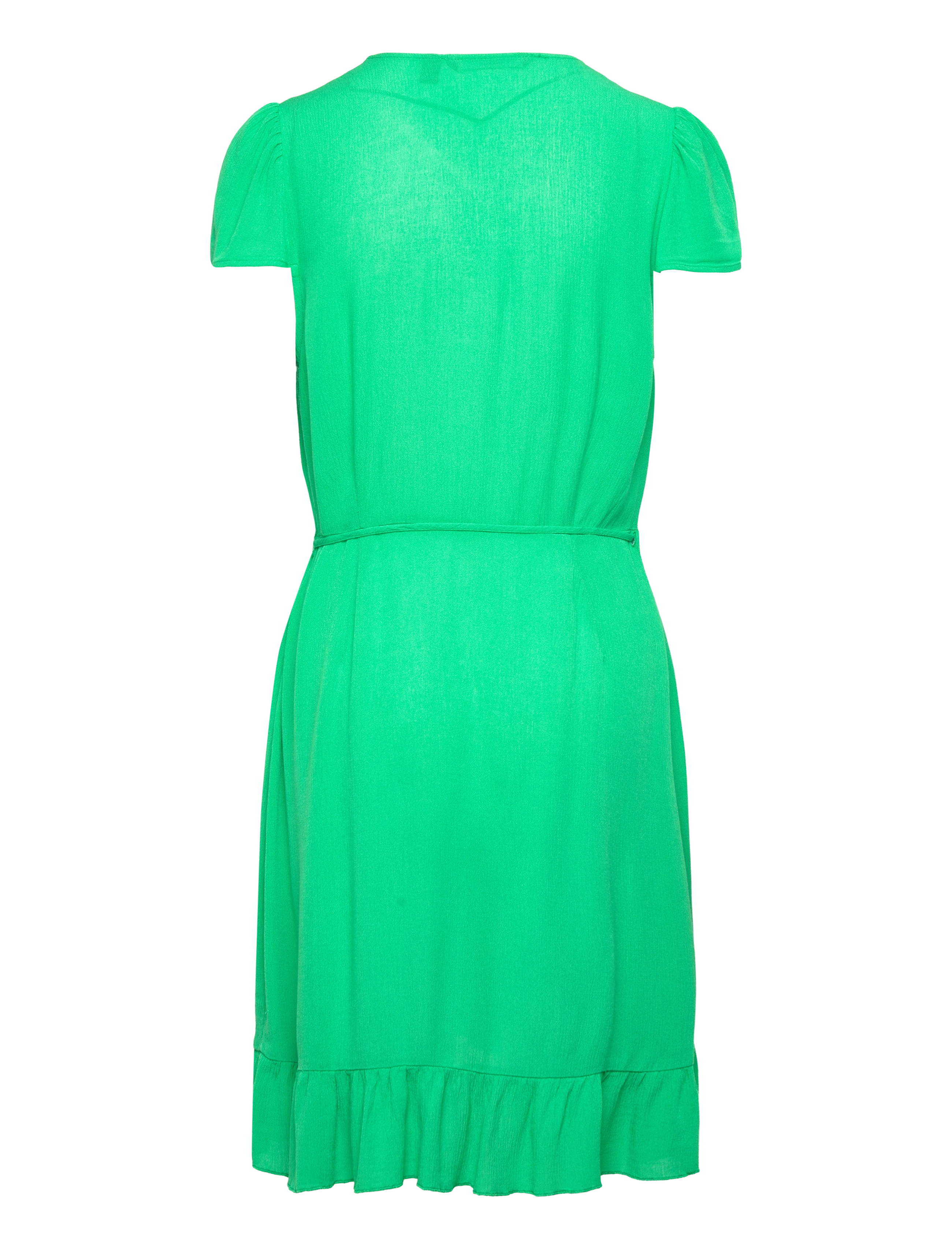 Vero Moda - VMMENNY SHORT C/S  WRAP DRESS WVN GA - laveste priser - bright green - 1